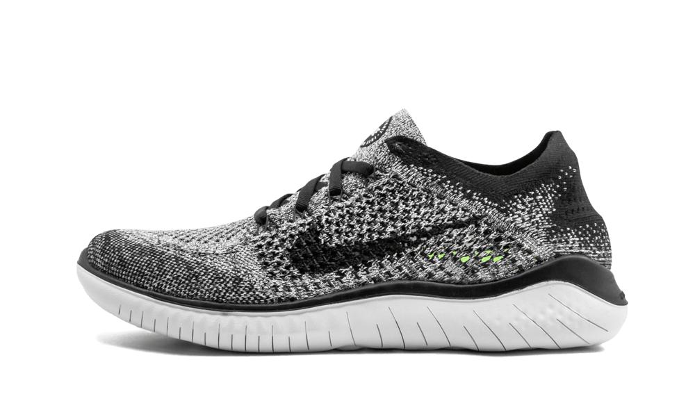 Nike Free Rn Flyknit 2018 Running Shoes in White/Black (Black) - Save 27% |  Lyst