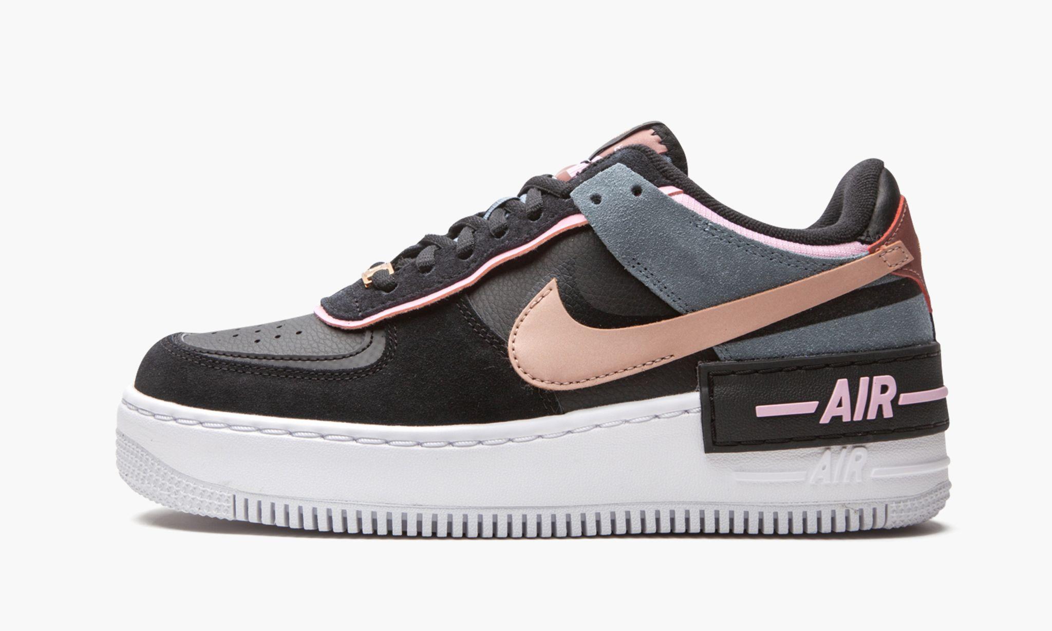 Nike Air Force 1 Shadow "black / Light Arctic Pink" Shoes | Lyst