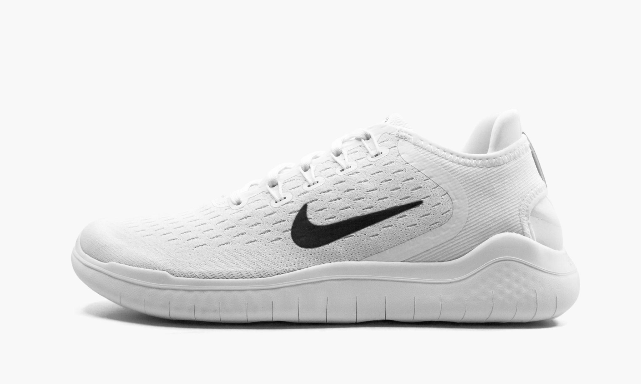 Nike Synthetic Free Rn 2018 in White,Black (White) for Men - Save 59% | Lyst