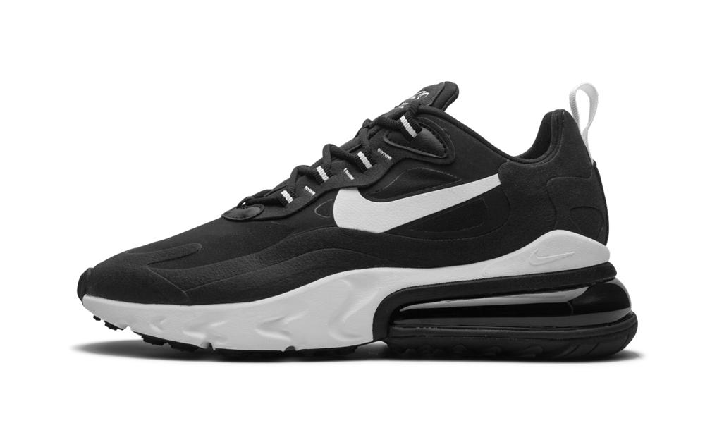 Nike Womens Air Max 270 React Shoes - Size 6w in Black/White (Black) - Lyst