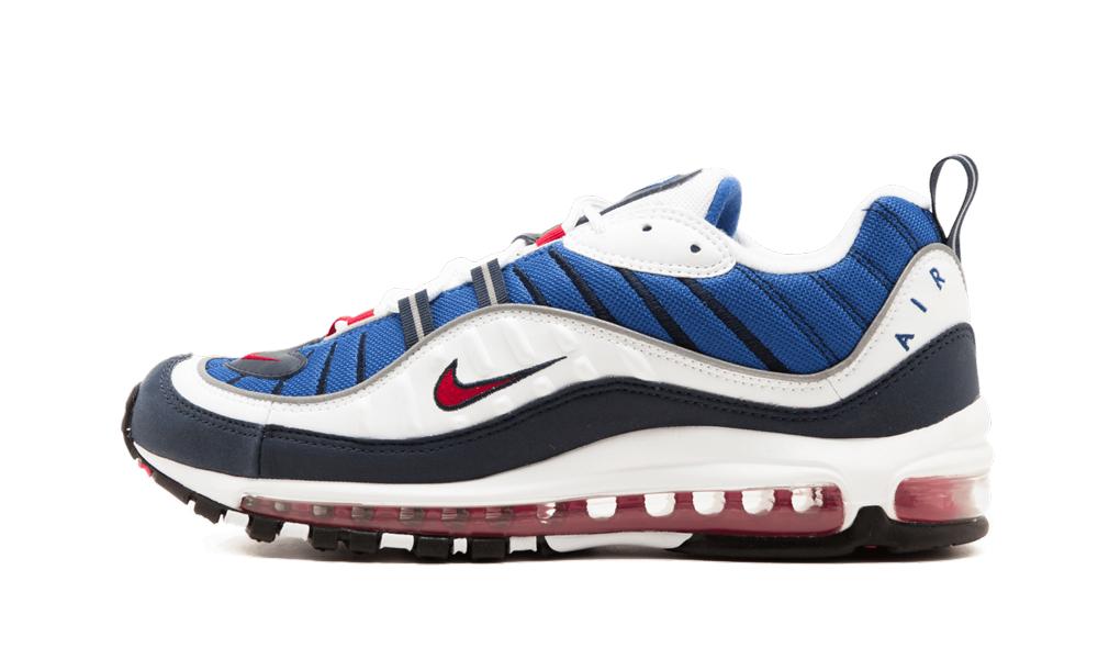 red white and blue air max 98