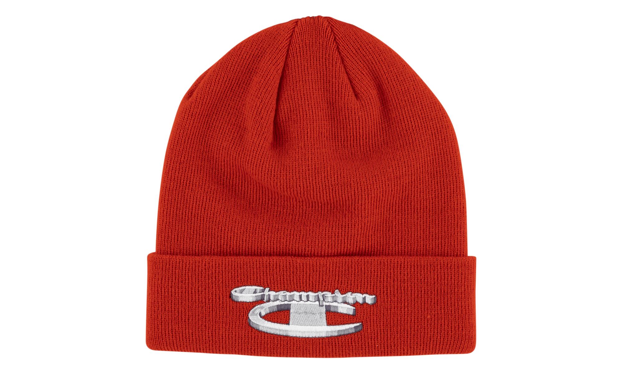 champion red beanie