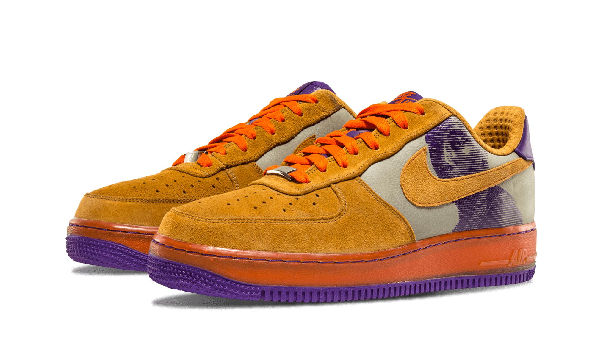 air force 1 purple and orange