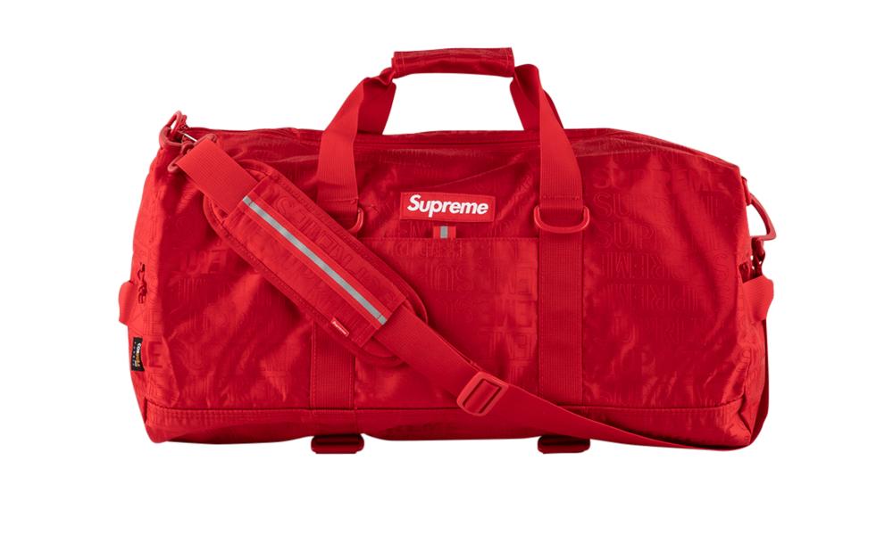 Red Supreme Duffle Bag | semashow.com