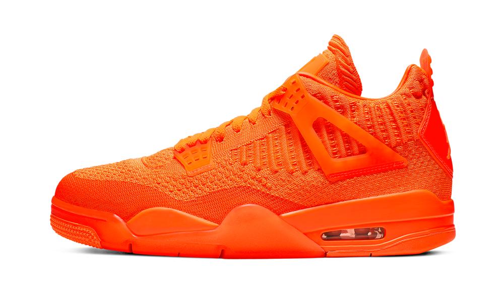 Nike Air Jordan 4 Retro Flyknit in Orange for Men | Lyst
