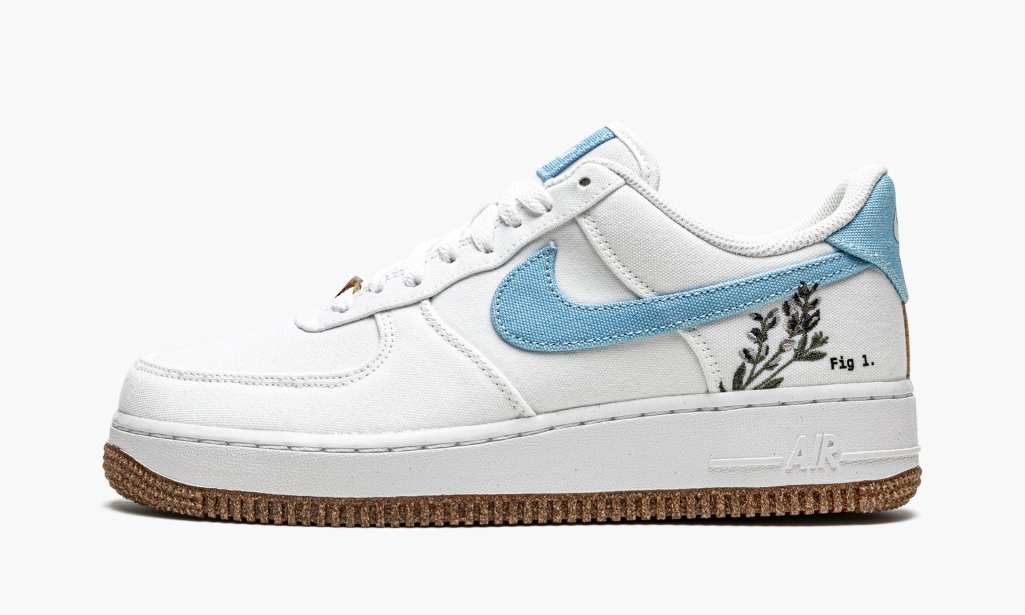 Nike Air Force 1 Low '07 "indigo" Shoes in White | Lyst