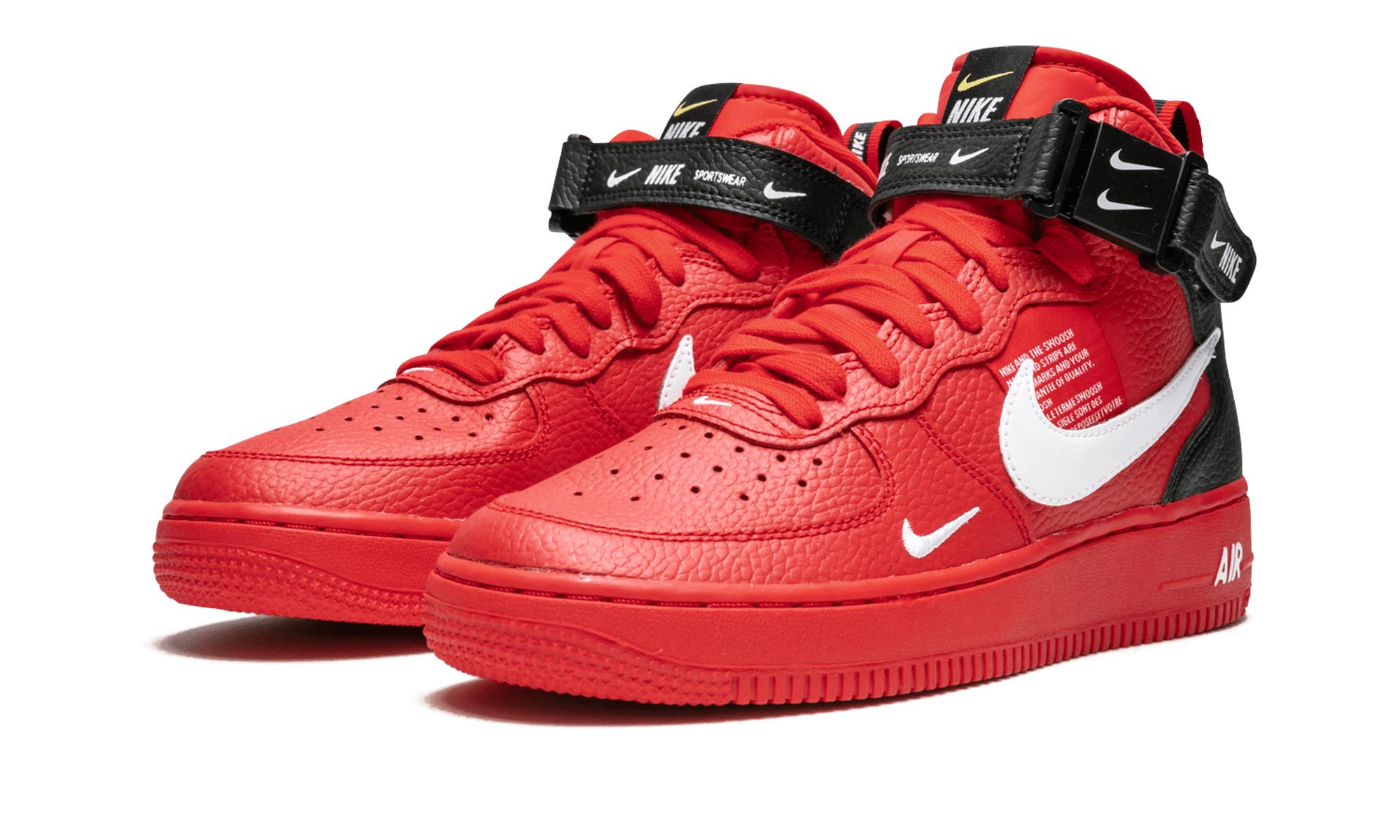 nike air force 1 07 mid lv8 rosse