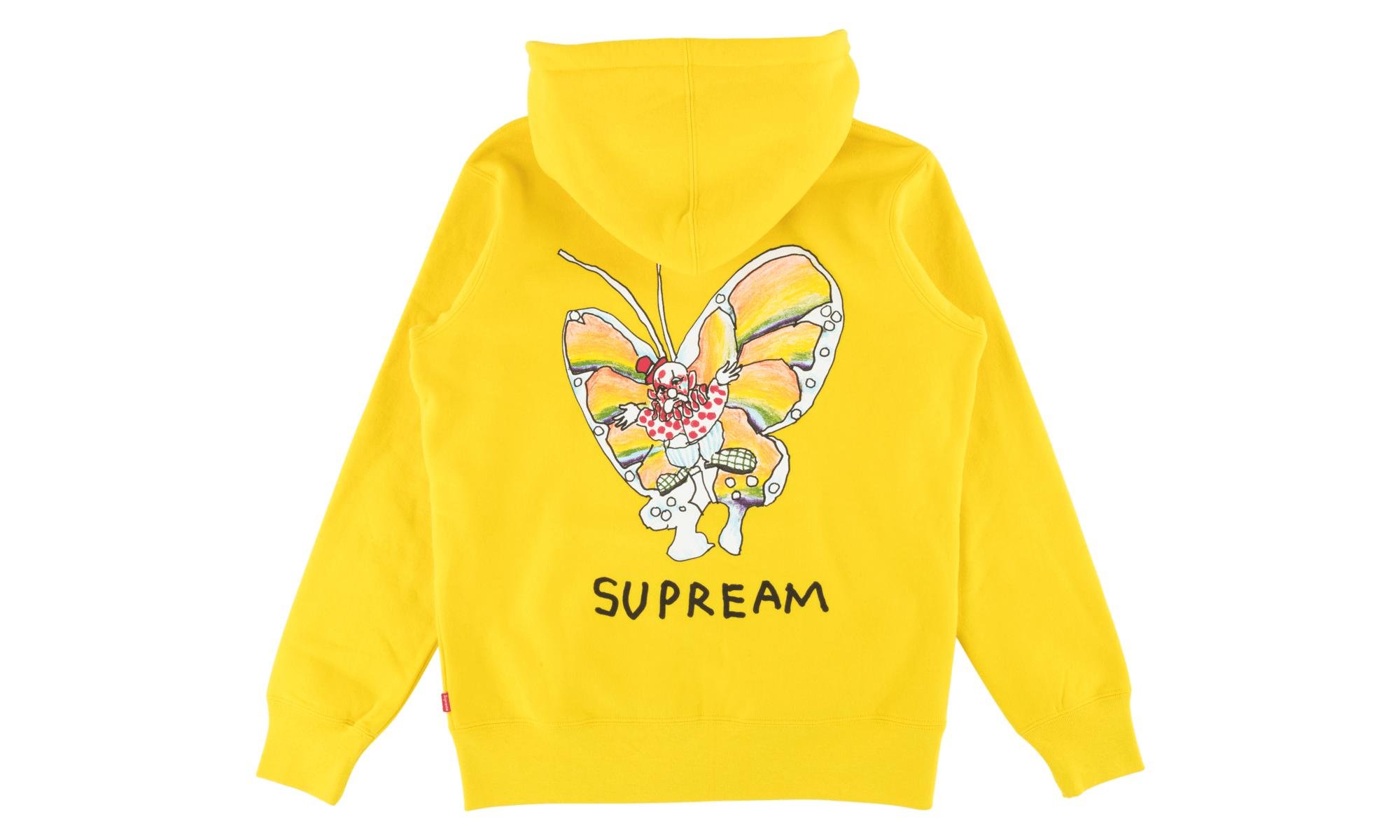 yellow supreme hoodie