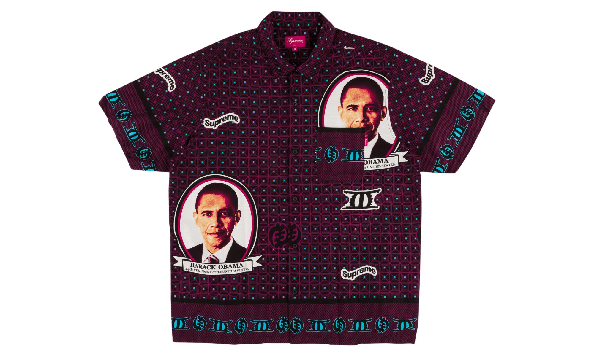 obama with supreme shirt