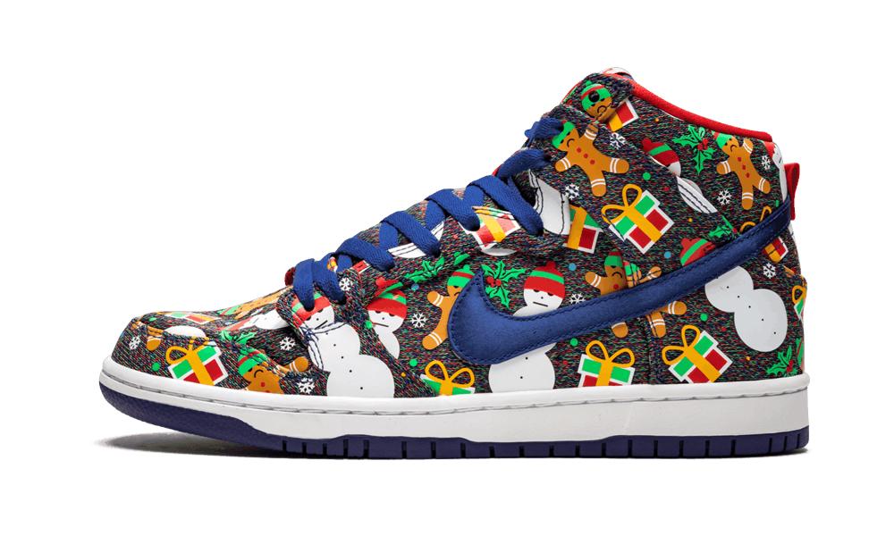 Nike Sb Dunk High Trd Qs 'ugly Christmas Sweater' Shoes in Blue