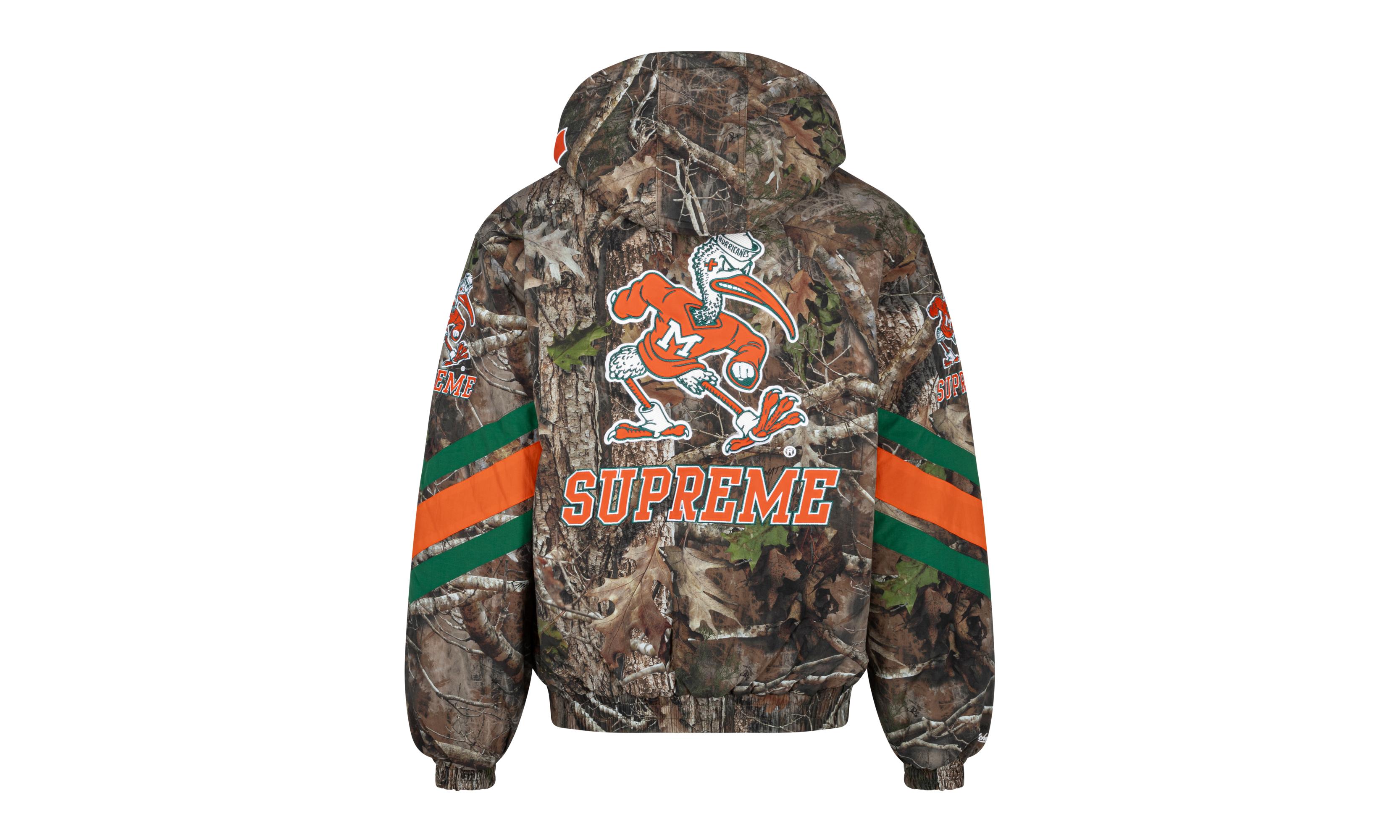 Supreme Mitchell & Ness Ncaa Hooded Stadium Jacket 