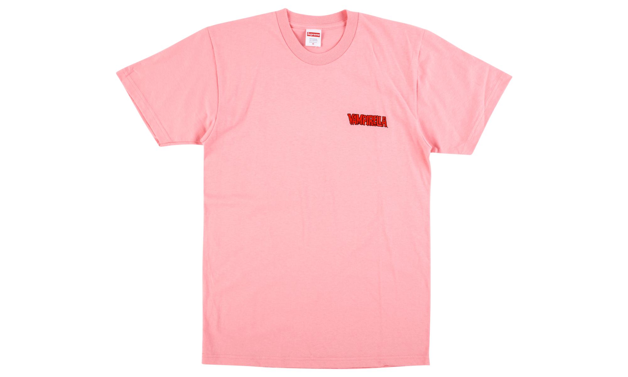 supreme pink tee
