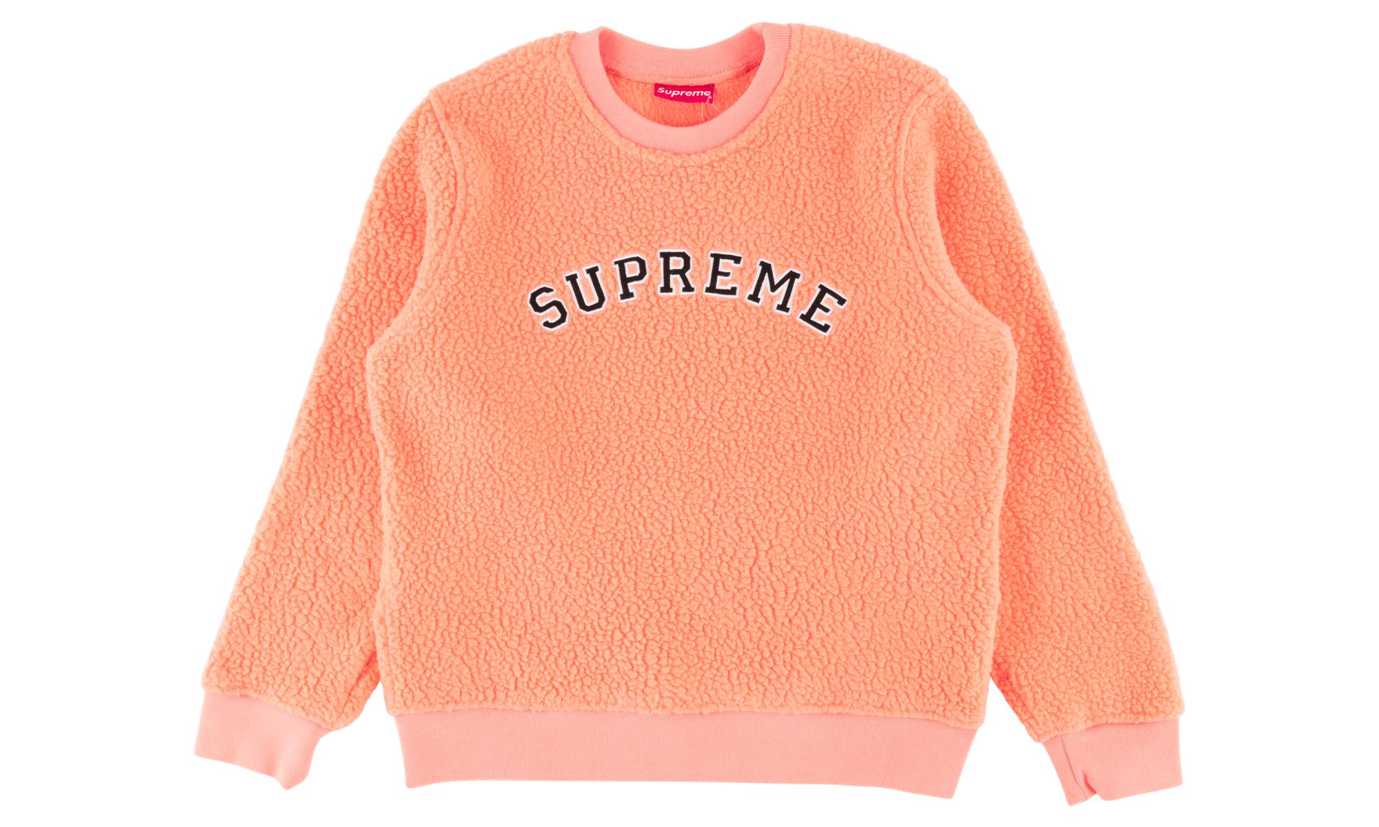 supreme polartec fleece crewneck