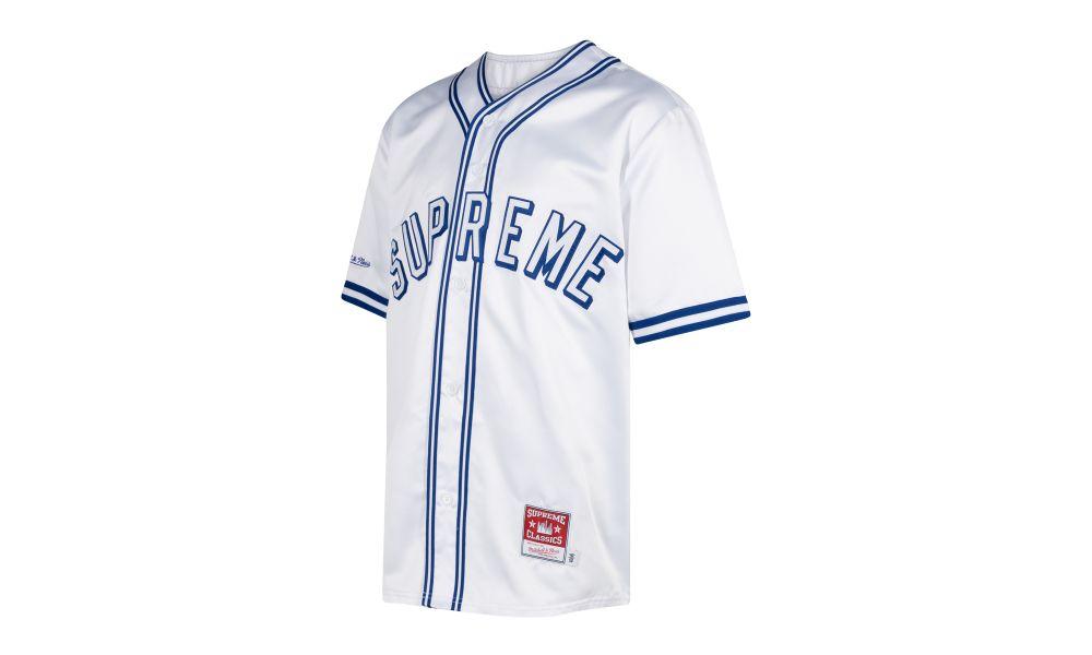 ウェア Supreme / Mitchell & Ness Satin Baseball Supreme Mitchell & Ness Satin Baseball Jersey (SS23) - $158
