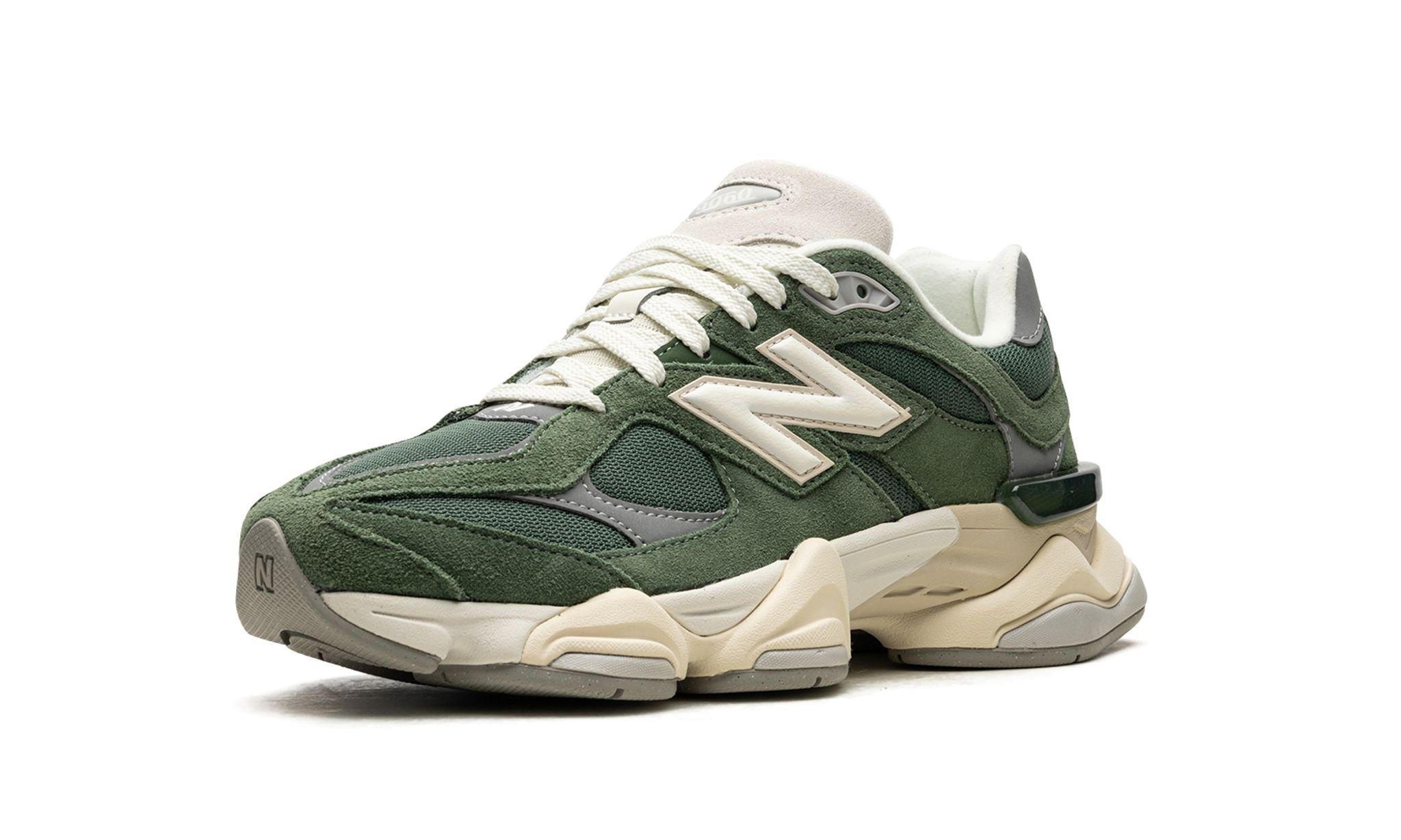 New balance green suede deals