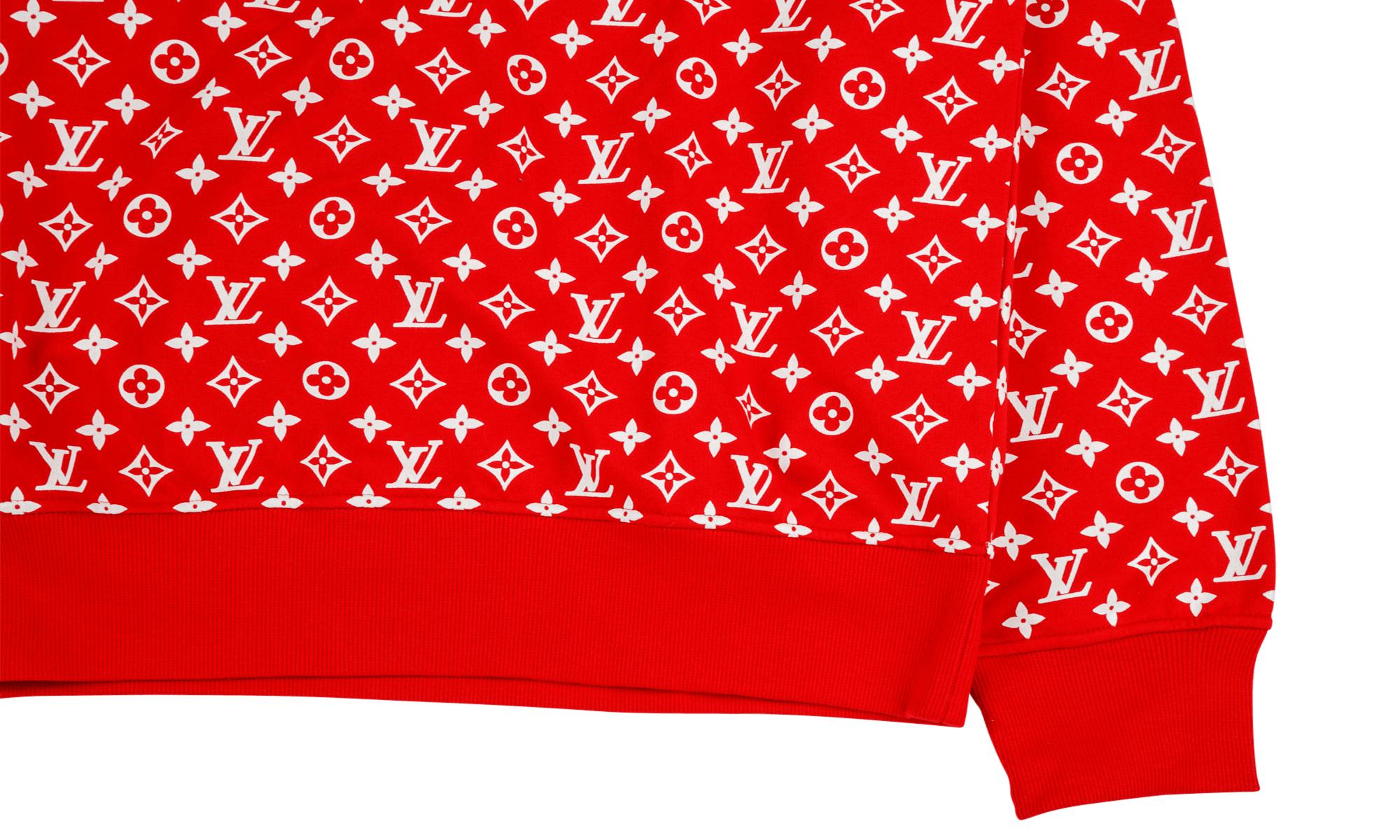 Lyst - Louis Vuitton All Over Monogram Hoody in Red