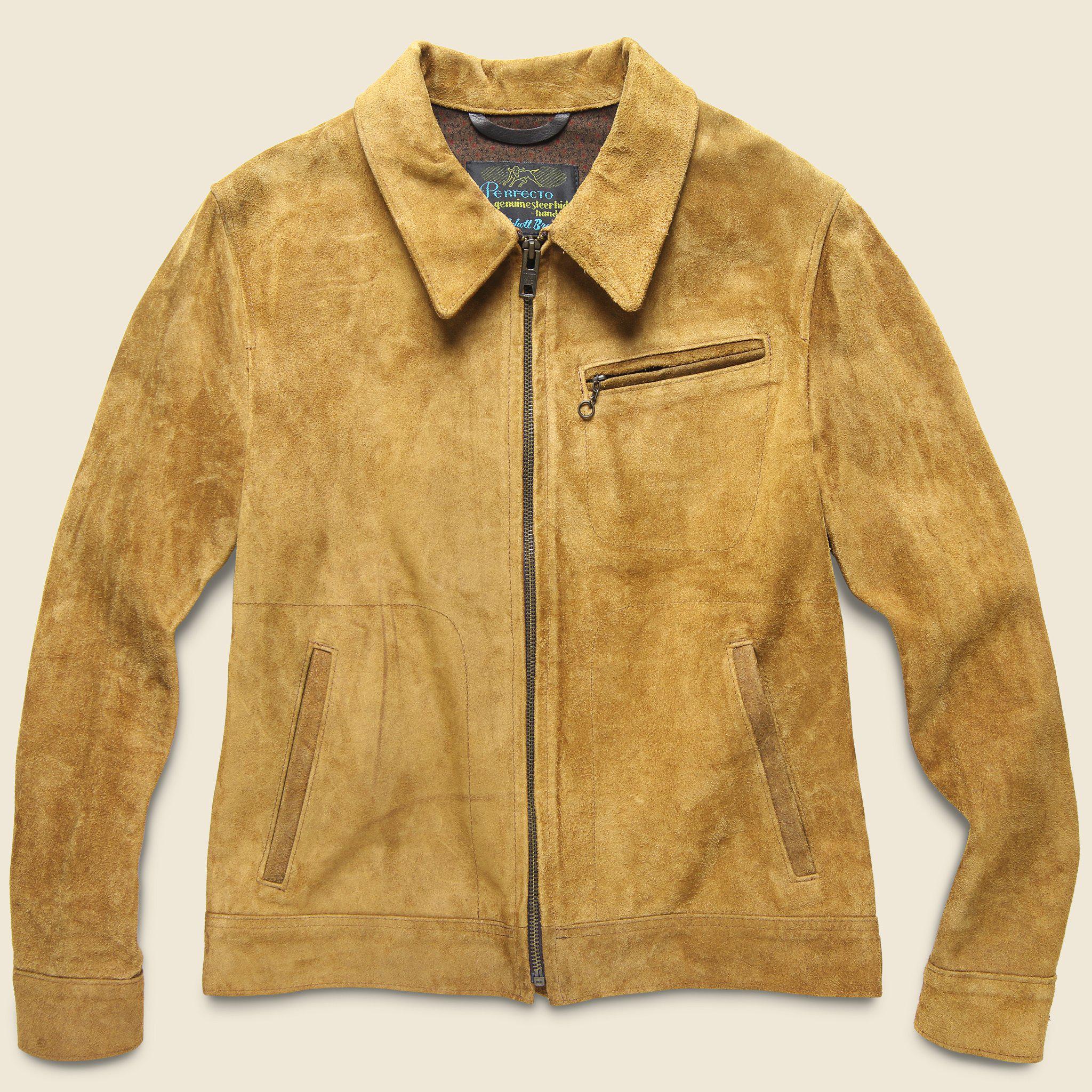 schott duke suede jacket