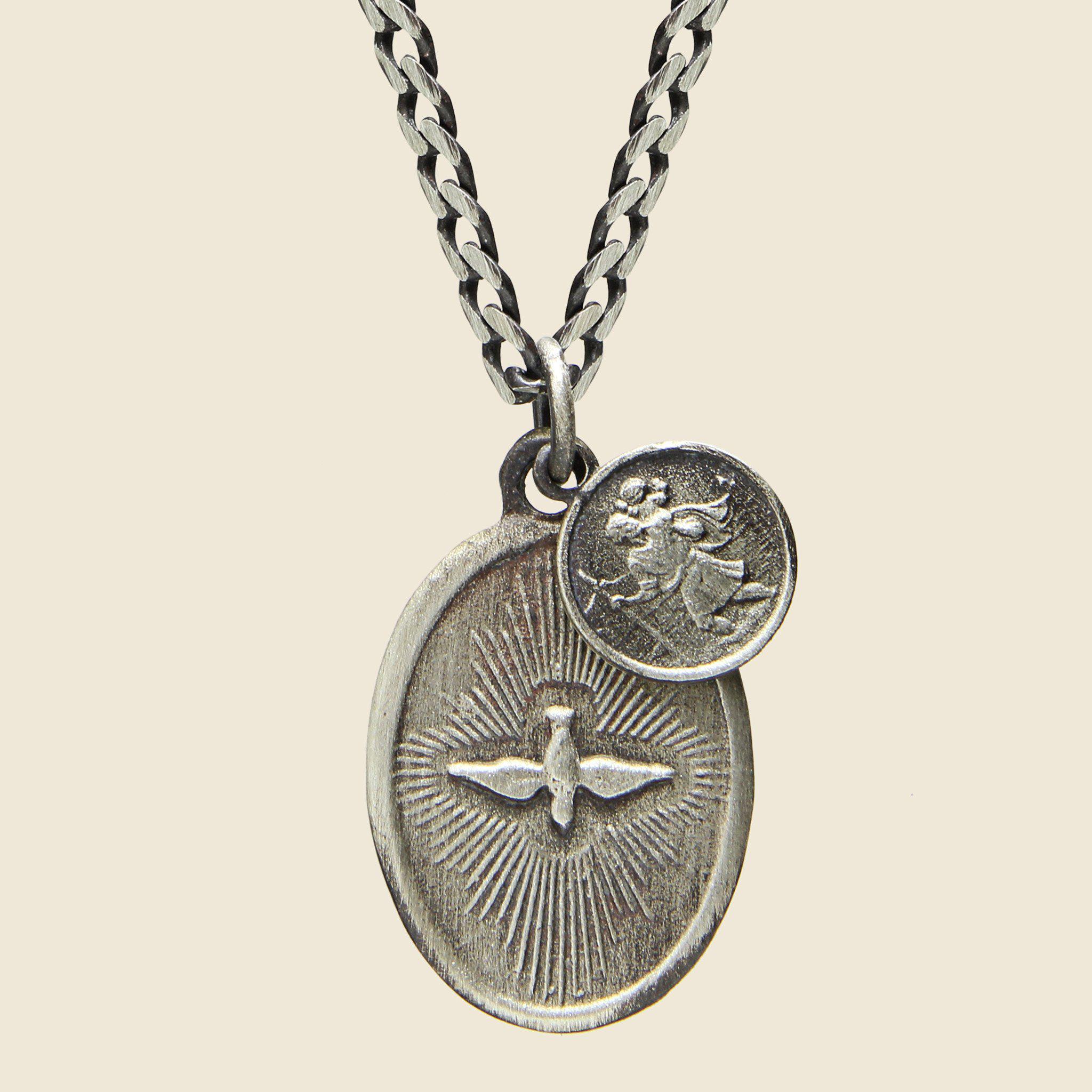 Miansai Dove Pendant Necklace - Polished Silver in Metallic for Men - Lyst