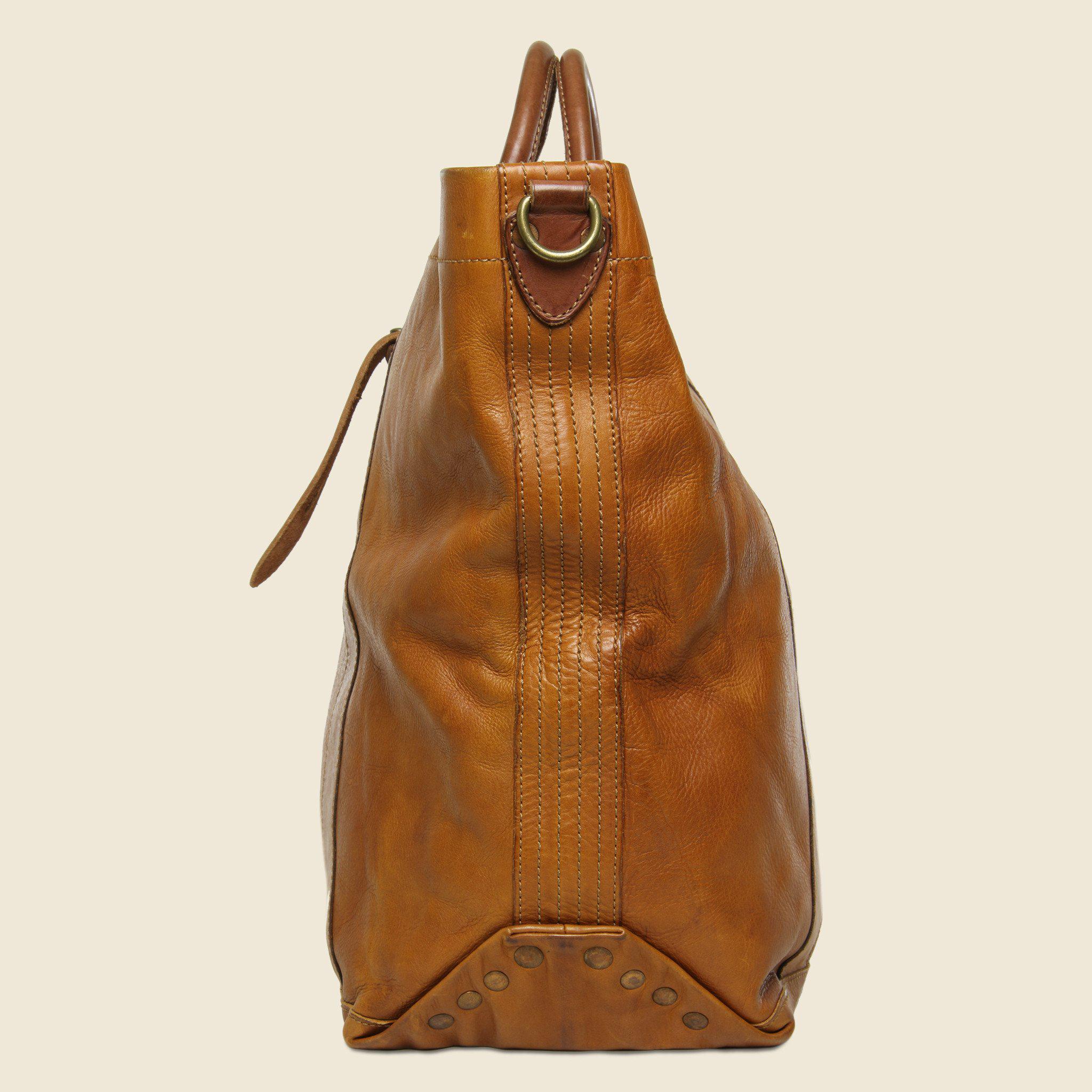RRL Leather Vtg Calfskin Tote Bag in Brown for Men Lyst