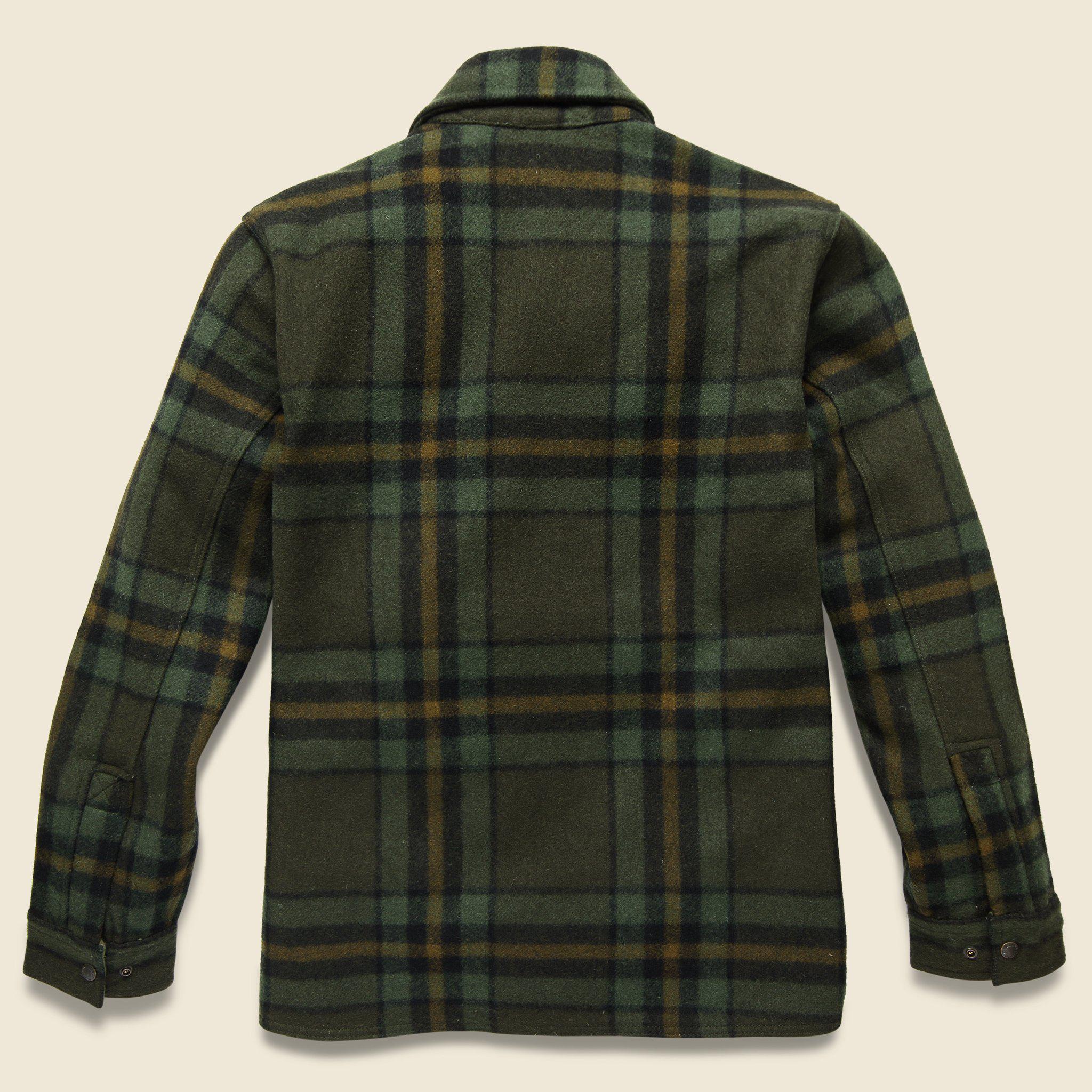 Filson Wool Mackinaw Jac Shirt in Green/Black (Green) for Men Lyst