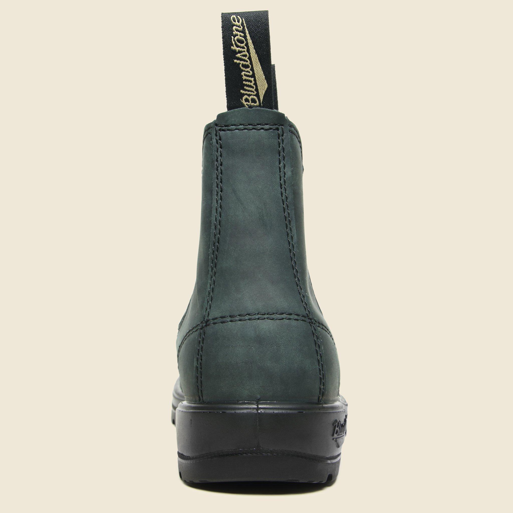 blundstone dress boots rustic black