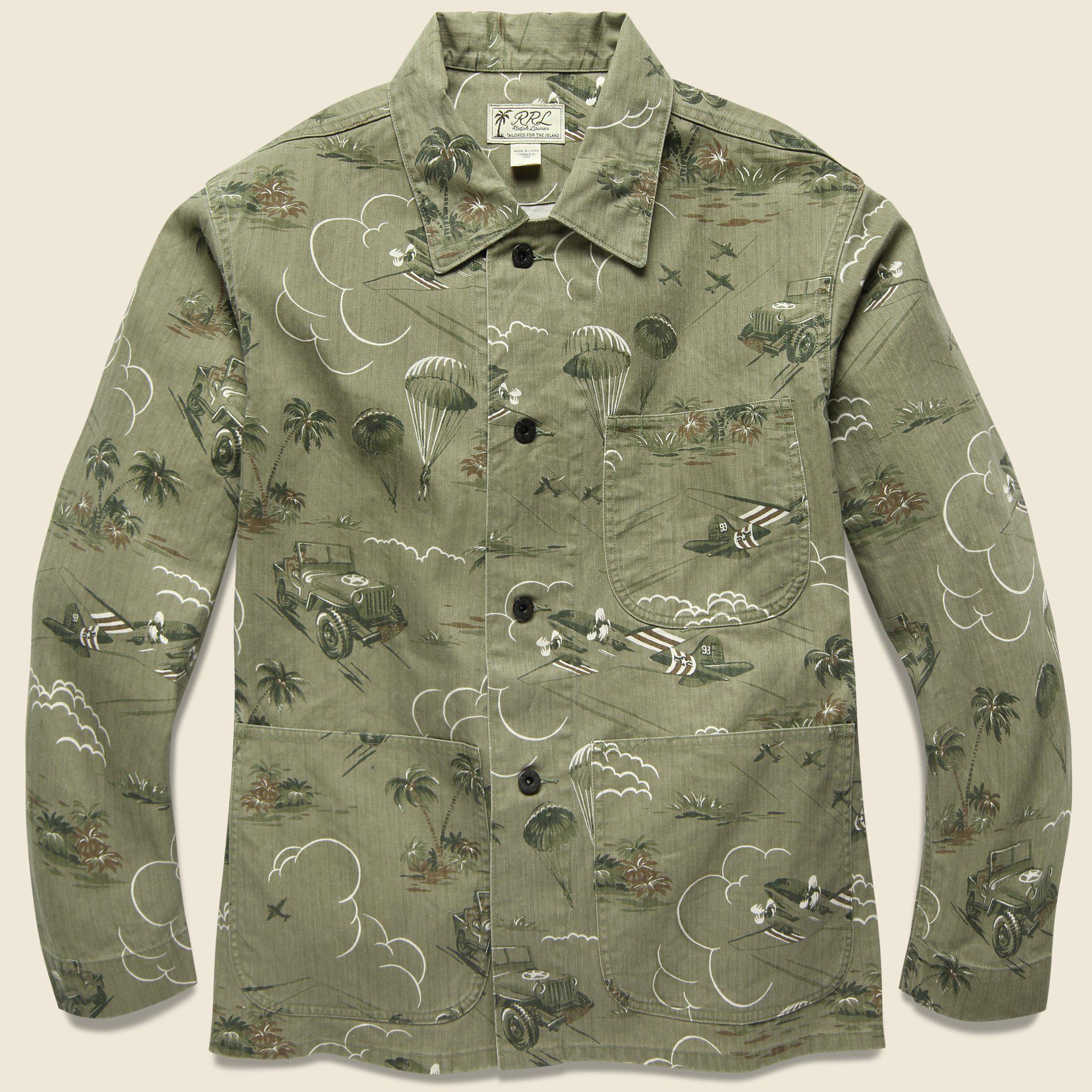 rrl quilted chore jacket