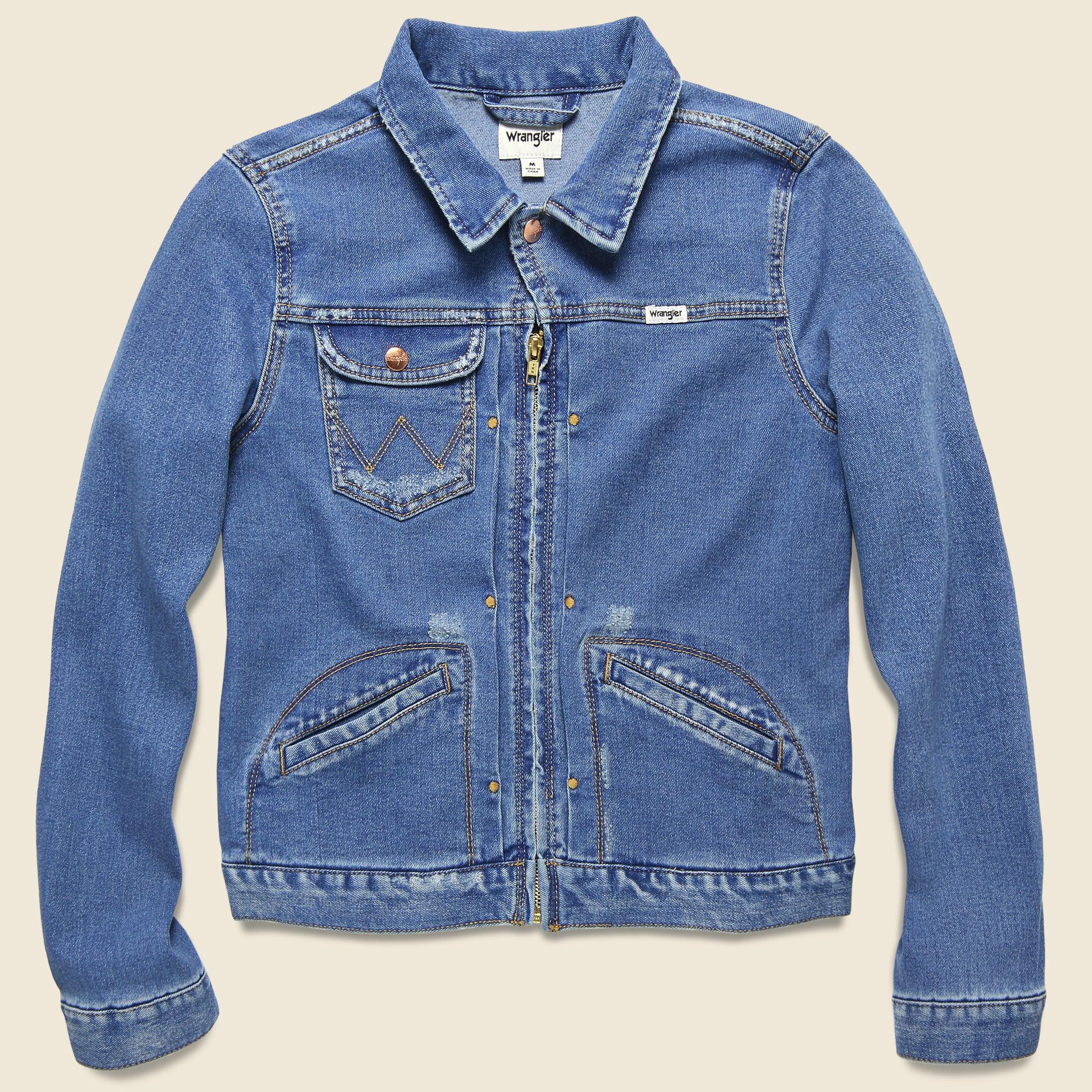zip jean jacket