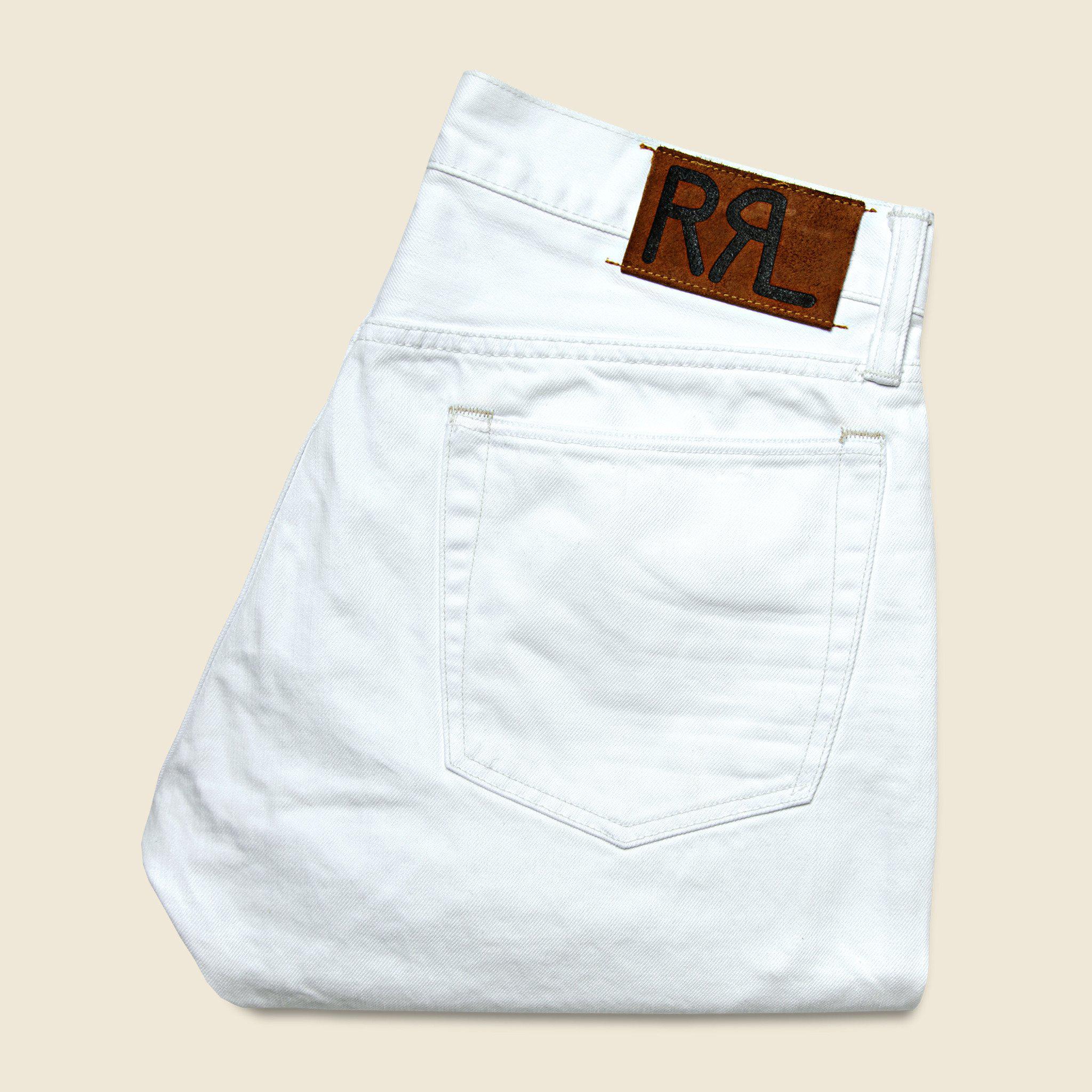 rrl white jeans