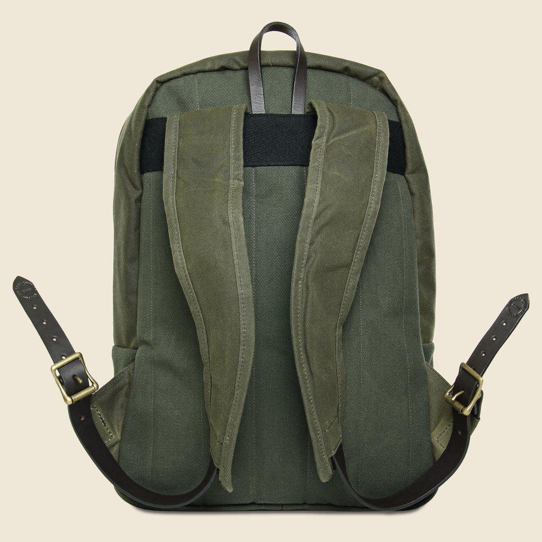 filson tin cloth backpack black