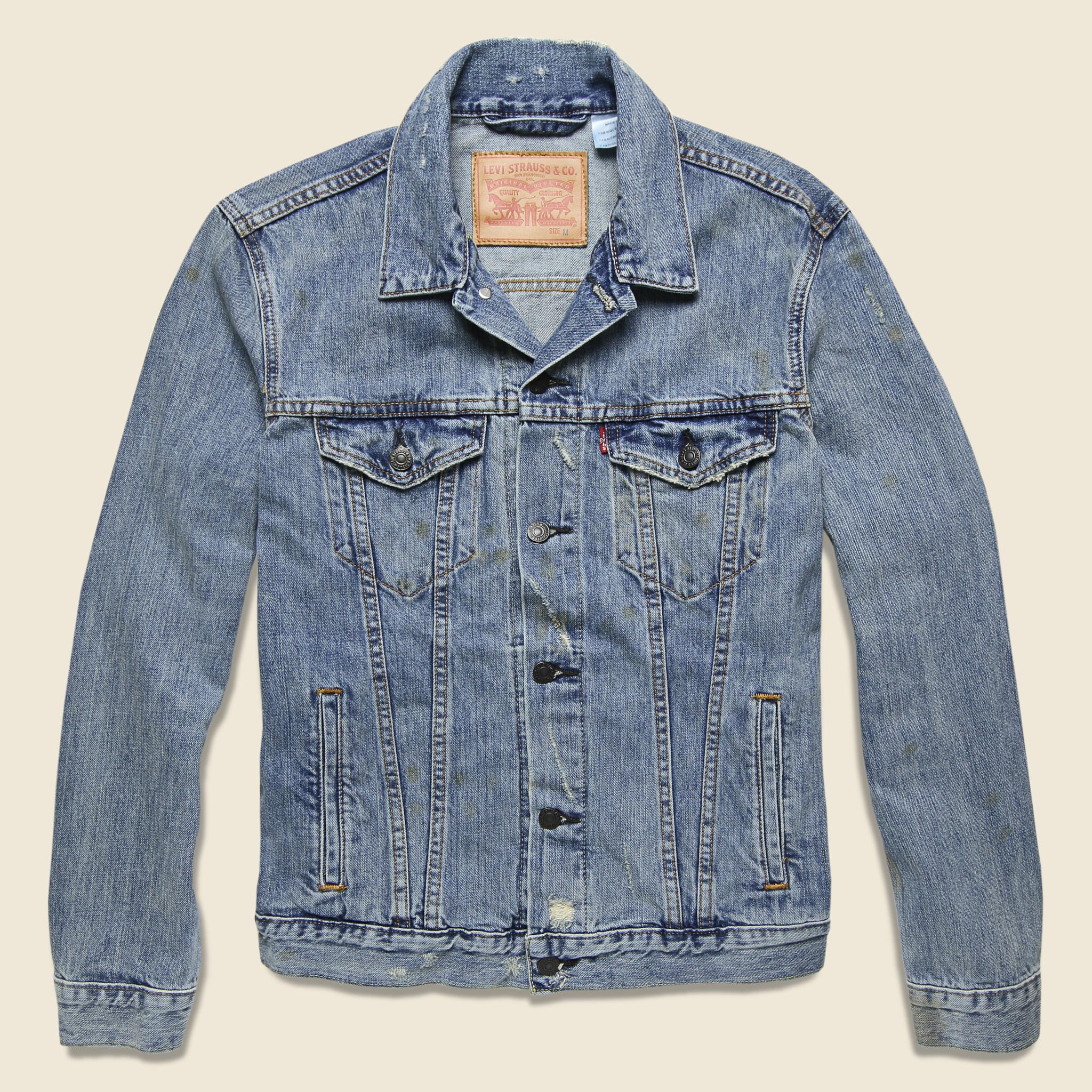 Levi S Denim Trucker Jacket Chad In Blue For Men Lyst Gallery