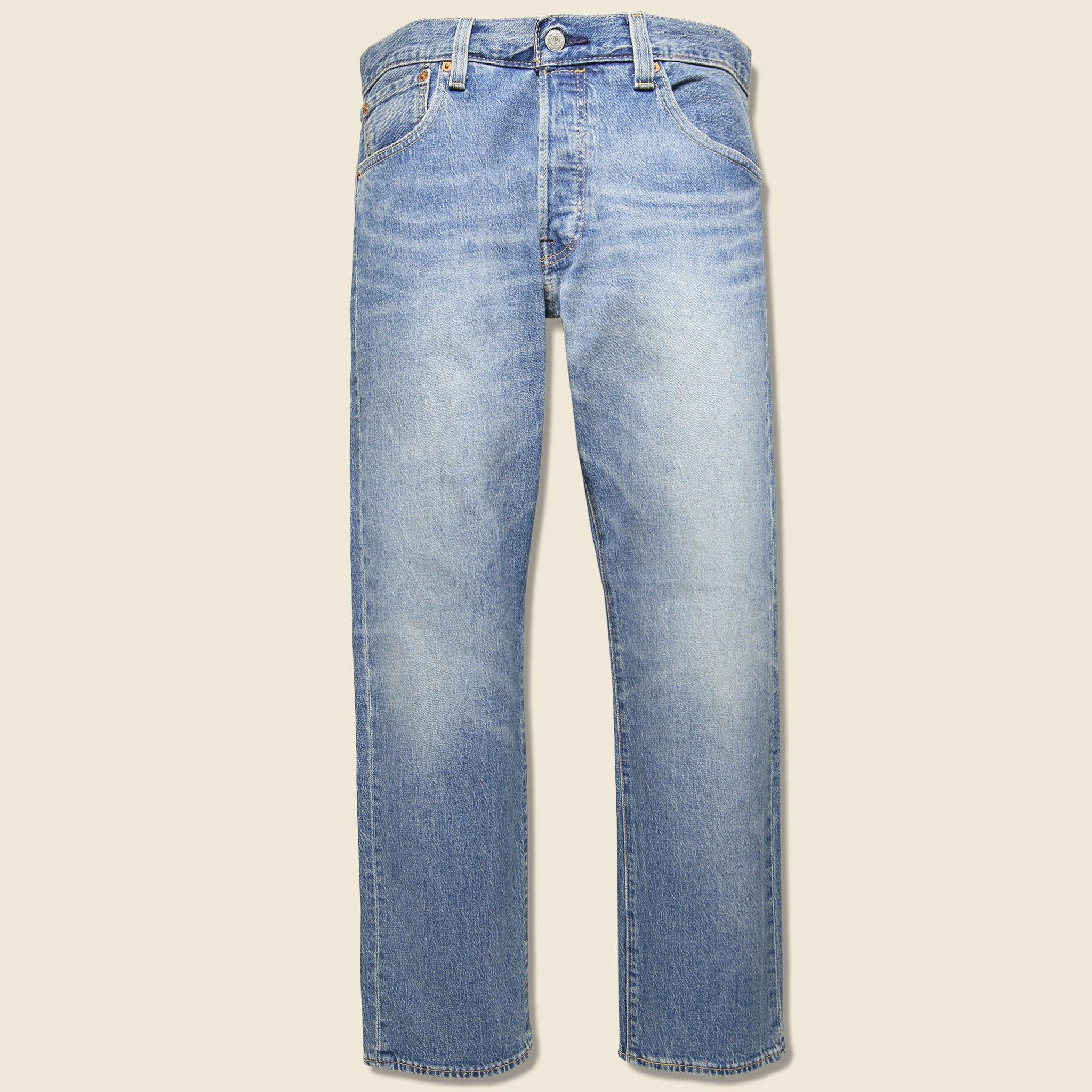 Levi S Premium Denim 501 93 Straight Jean Basil Subtle In Blue