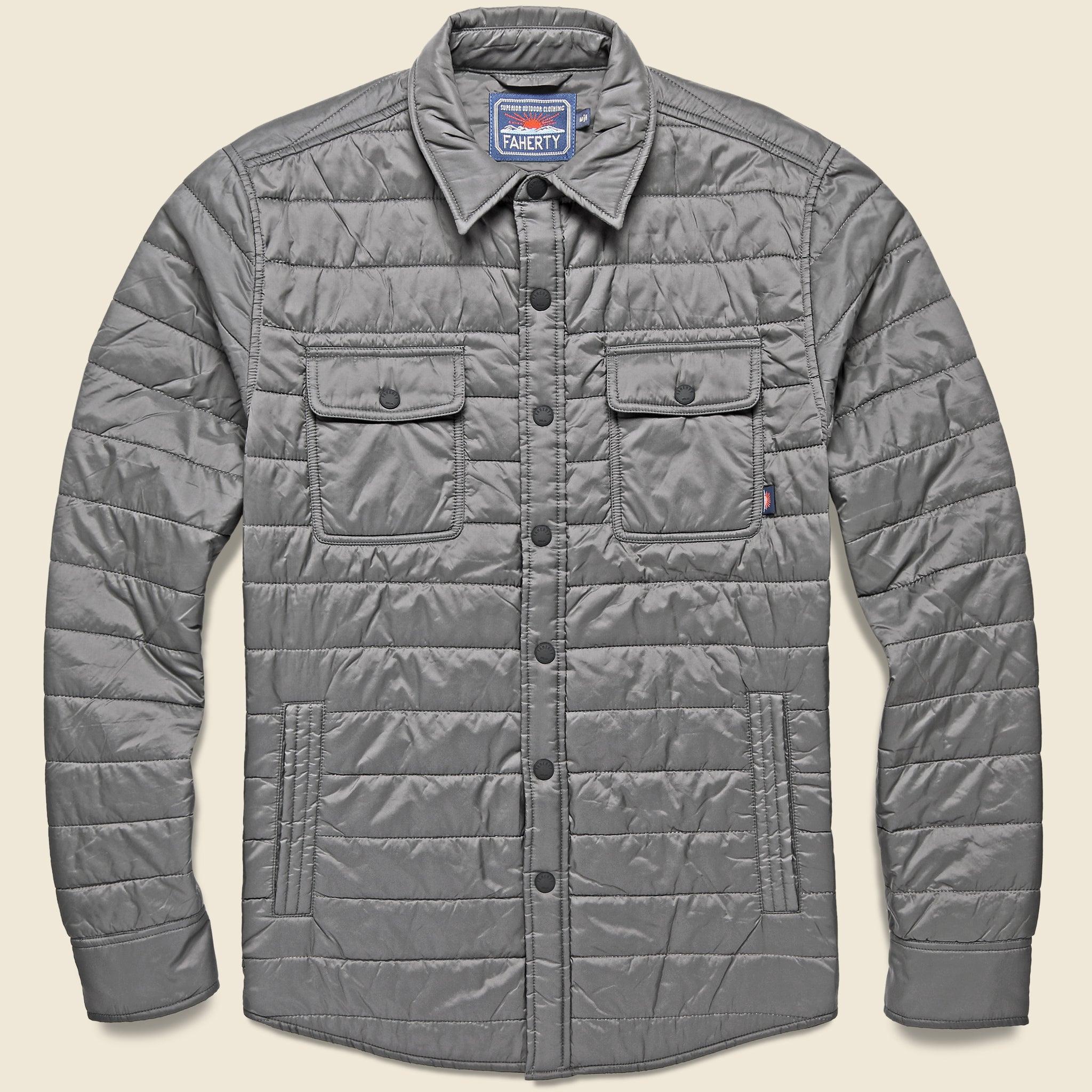 Faherty Atmosphere Shirt Jacket Summit Grey in Gray for Men Lyst