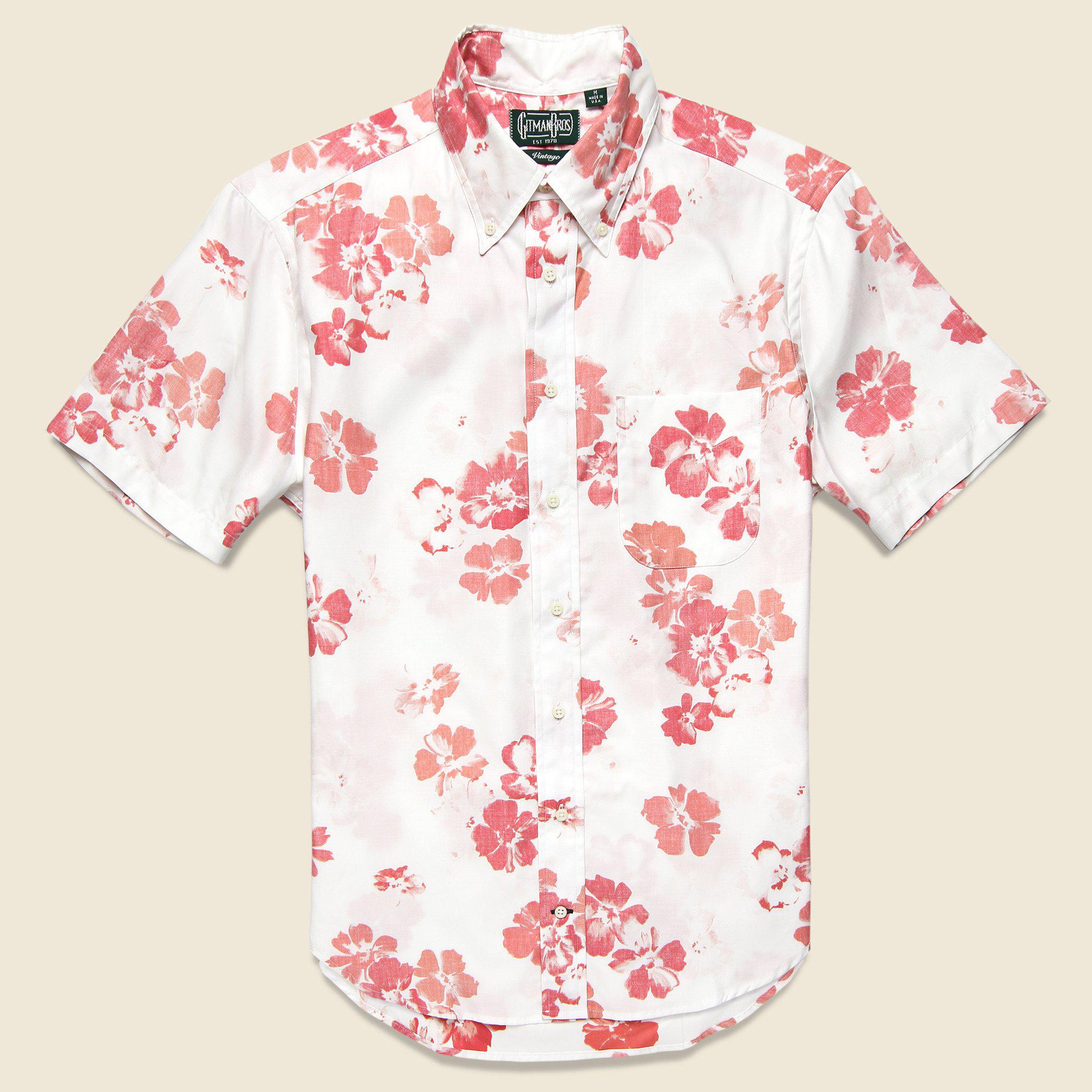 Gitman Vintage Cotton Floral Hawaiian 