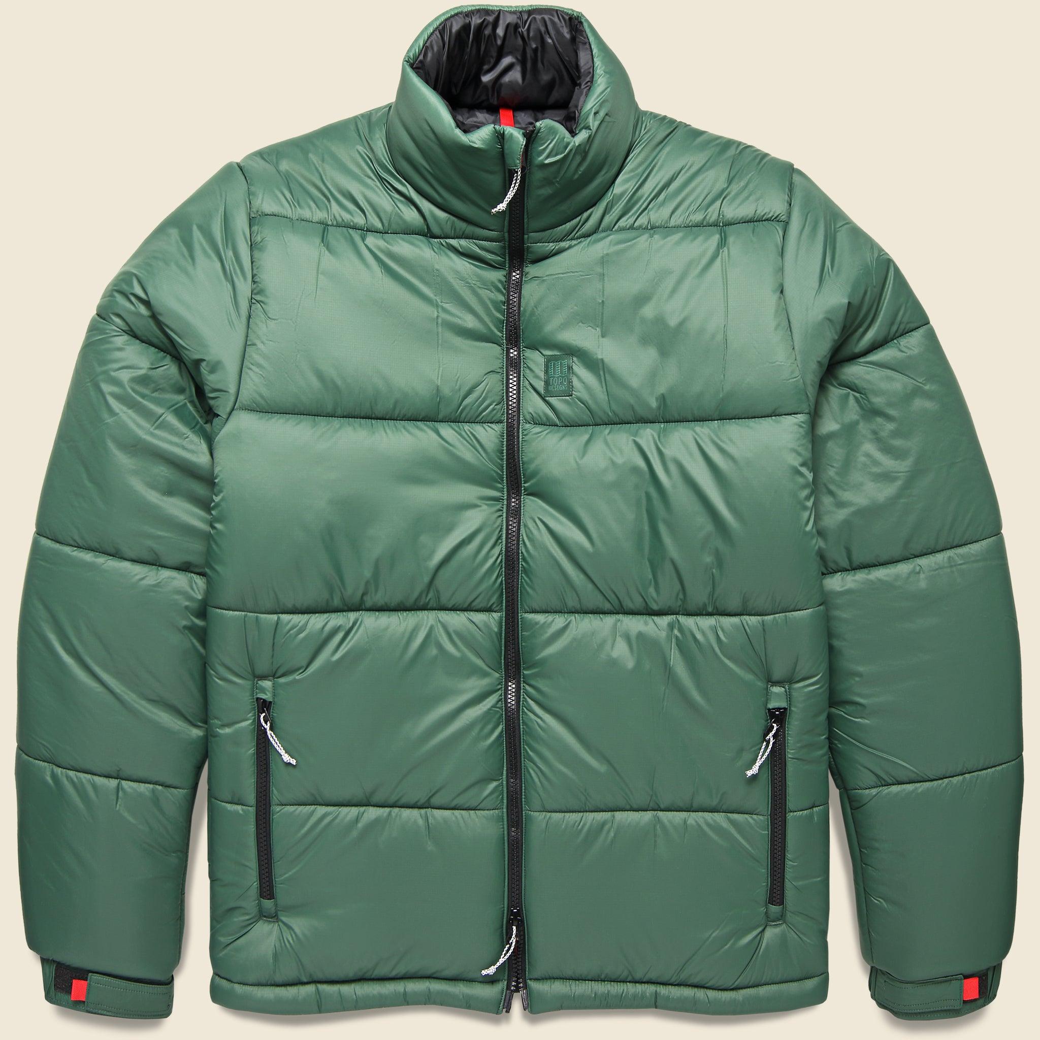 Topo Mountain Puffer Jacket Forest in Green for Men Lyst