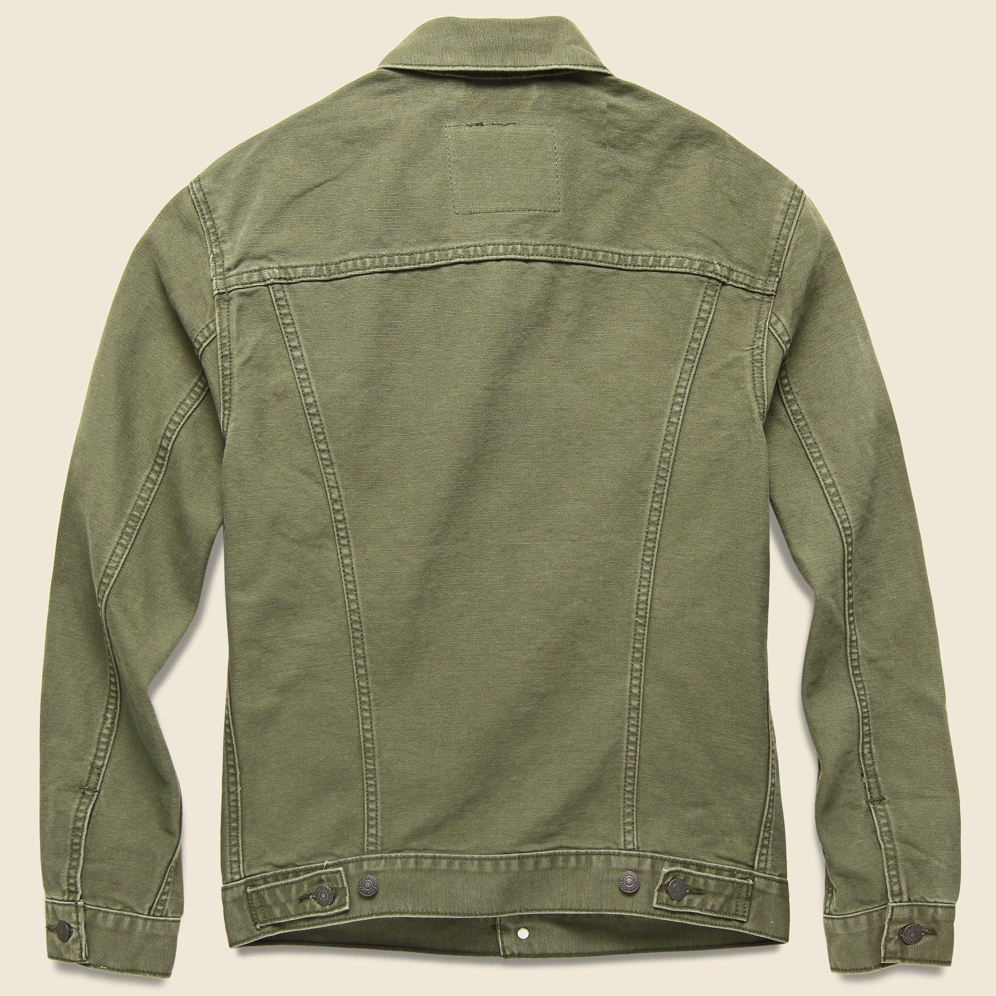 Levi's green trucker jacket Clearance