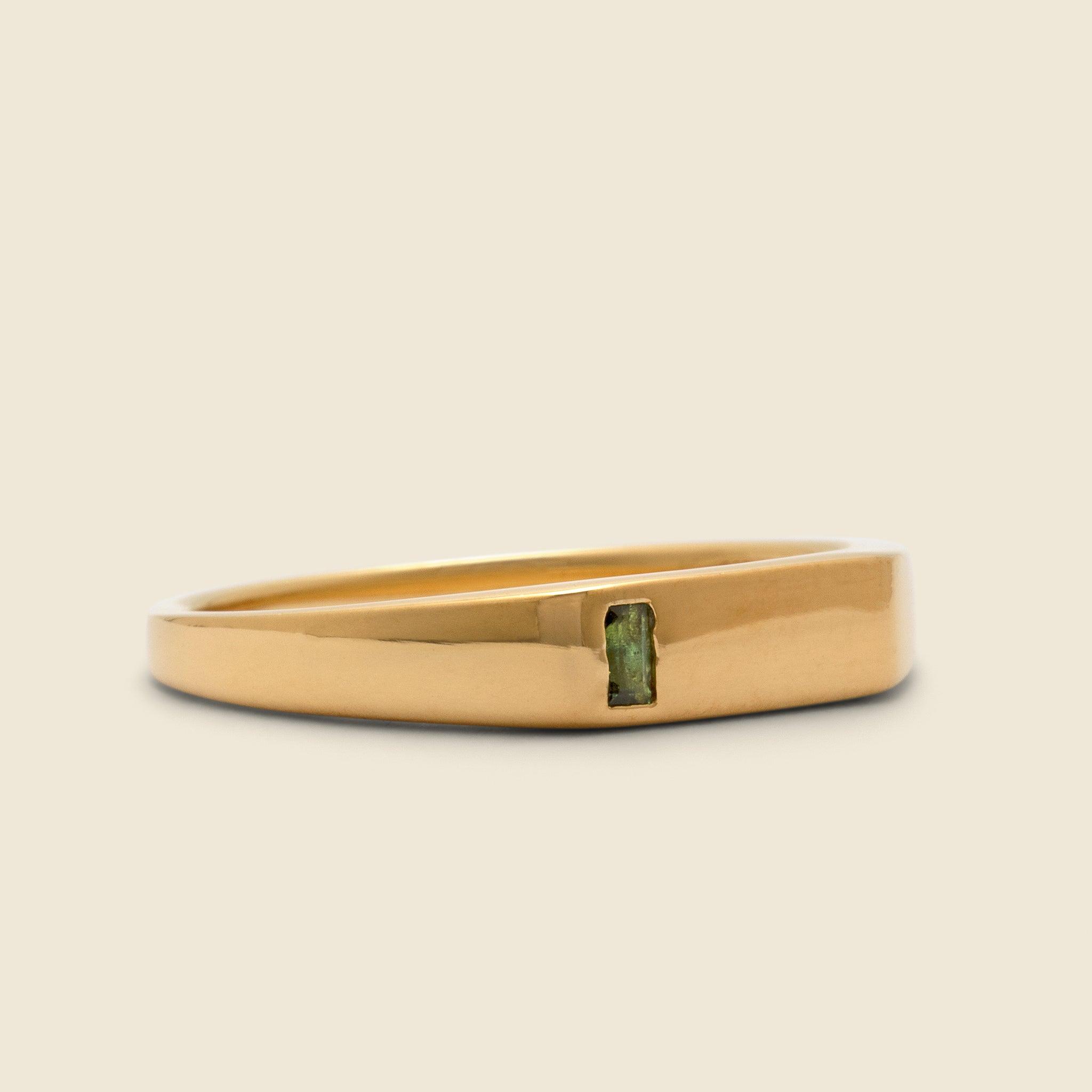 Miansai Valor Quartz Signet Ring - Gold Vermeil/green in Natural for ...