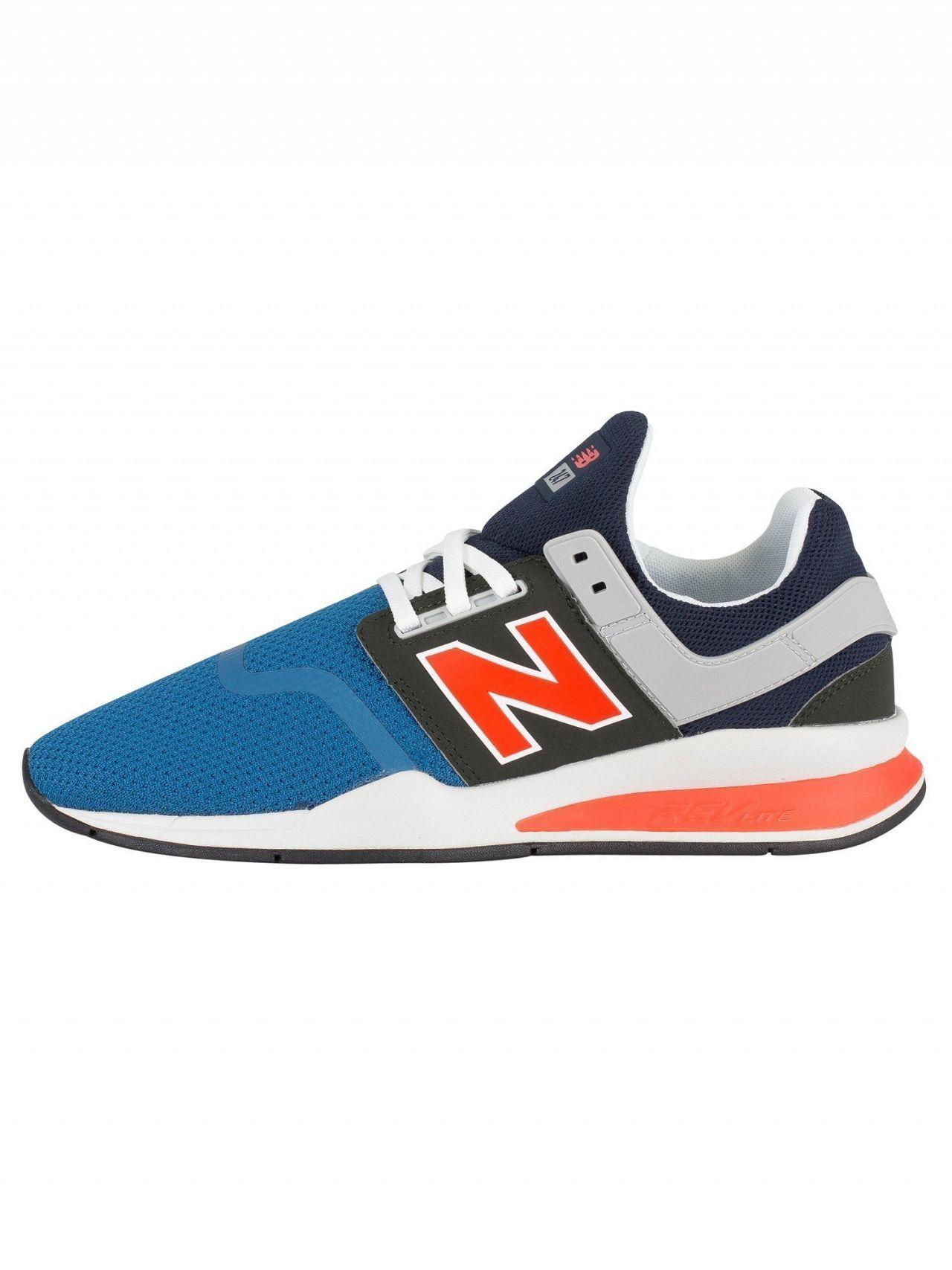new balance 247 light blue with flame