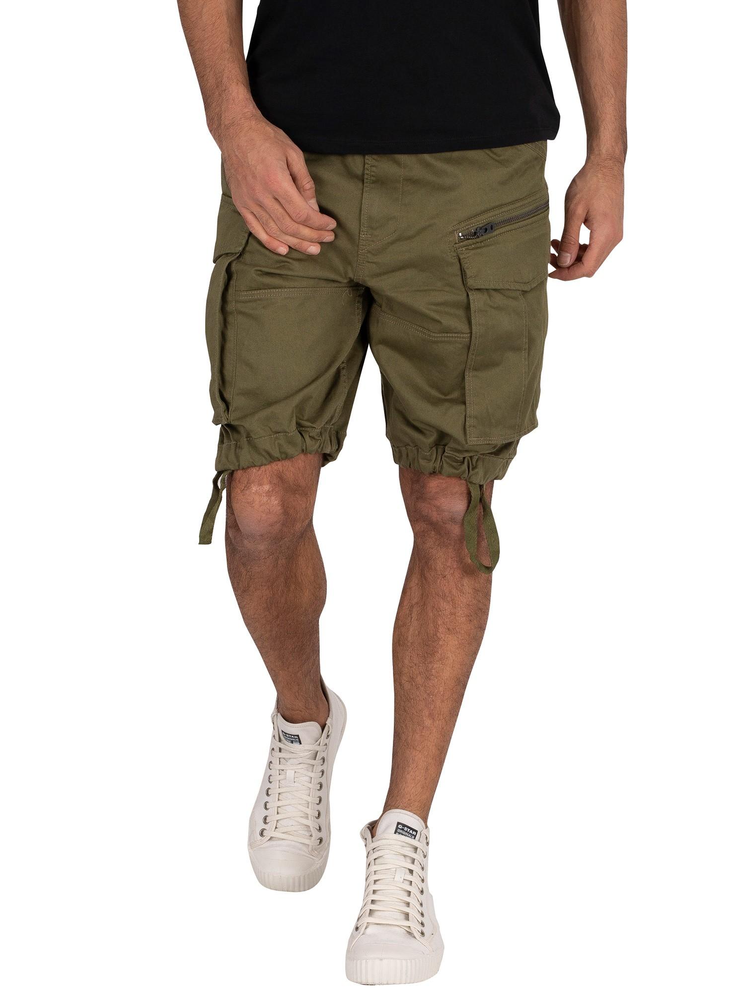 G-Star RAW Rovic Zip Loose 1/2 Shorts in Green for Men | Lyst Canada