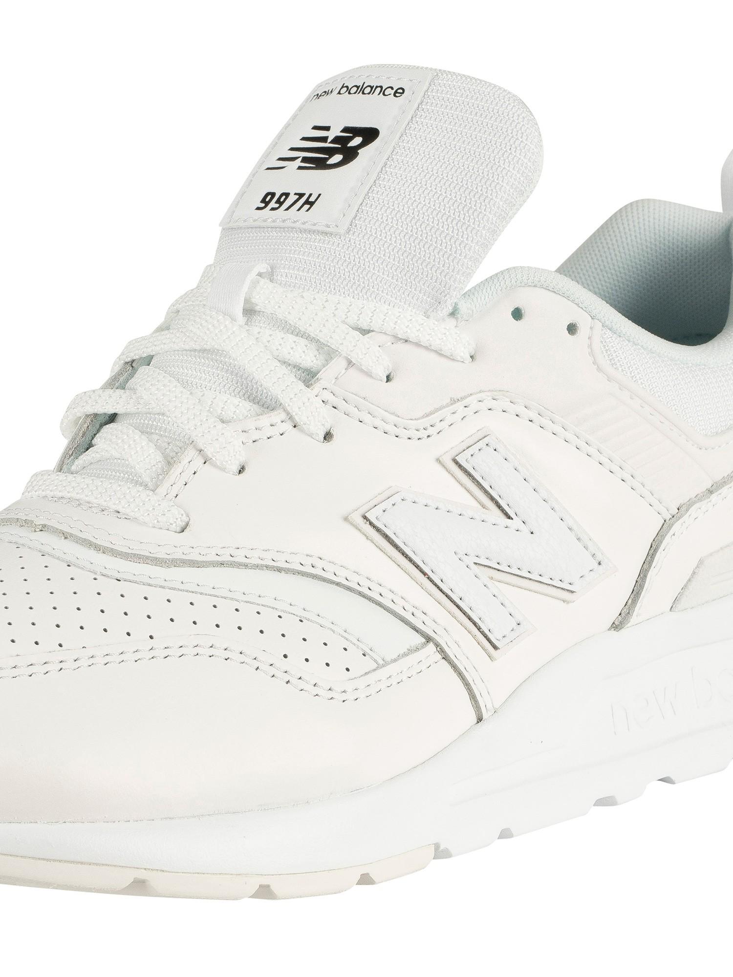New Balance 997h Leather Trainers in White for Men | Lyst