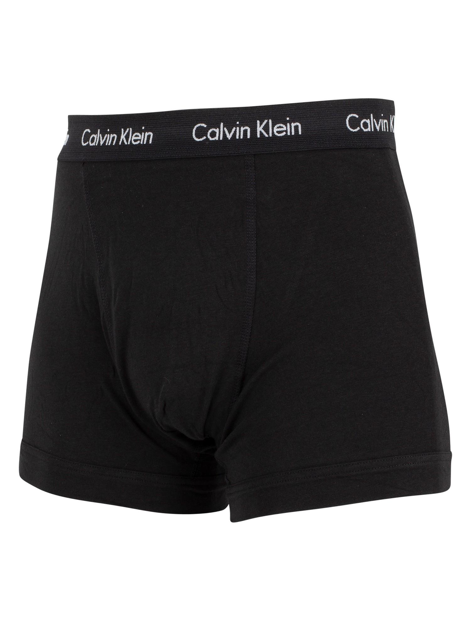 Calvin Klein 3 Pack Cotton Stretch Boxer Briefs in Black for Men | Lyst