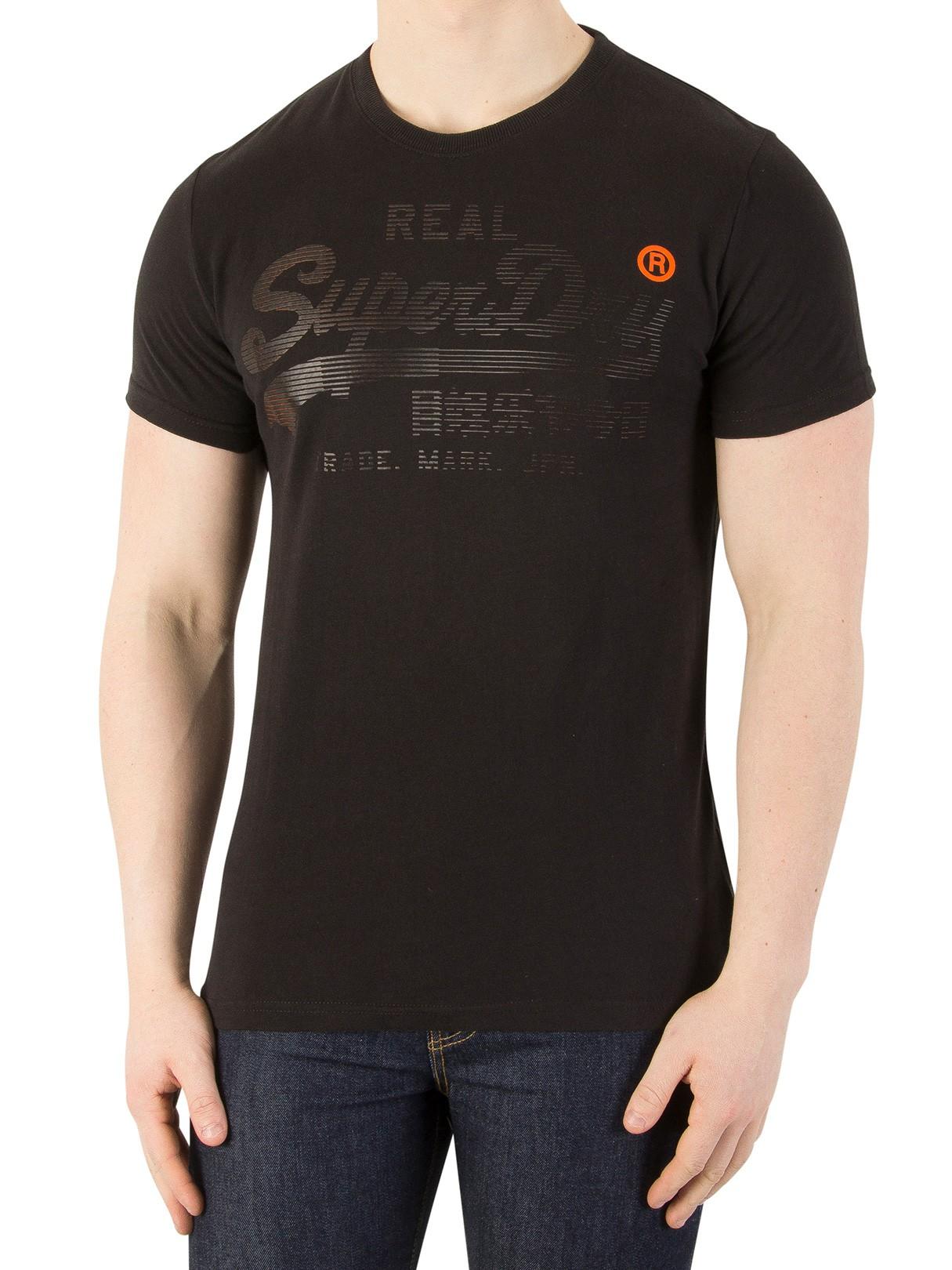 Superdry Cotton Real Logo 1st T-shirt in Black for Men - Lyst