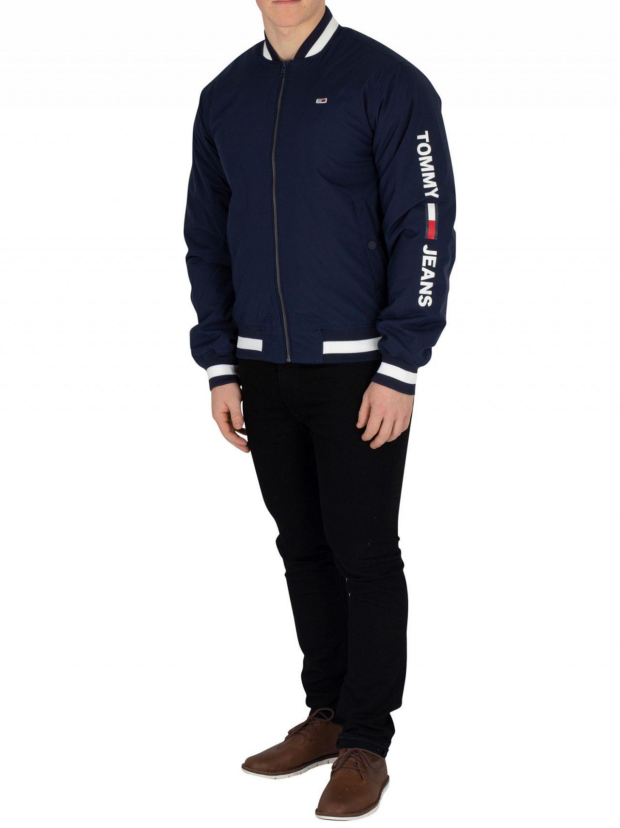tommy jeans ribbed bomber jacket