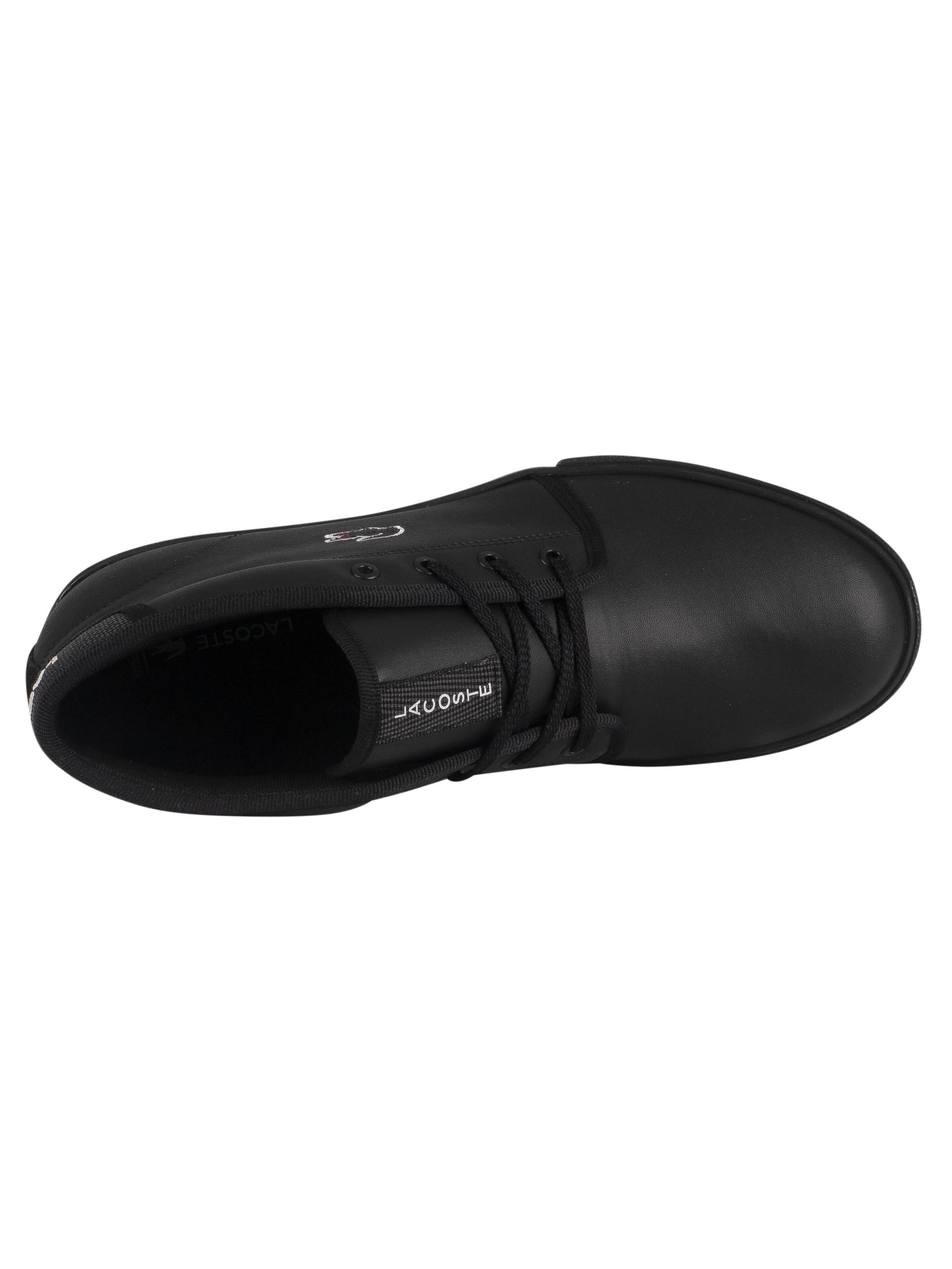 Lacoste ampthill black leather sale
