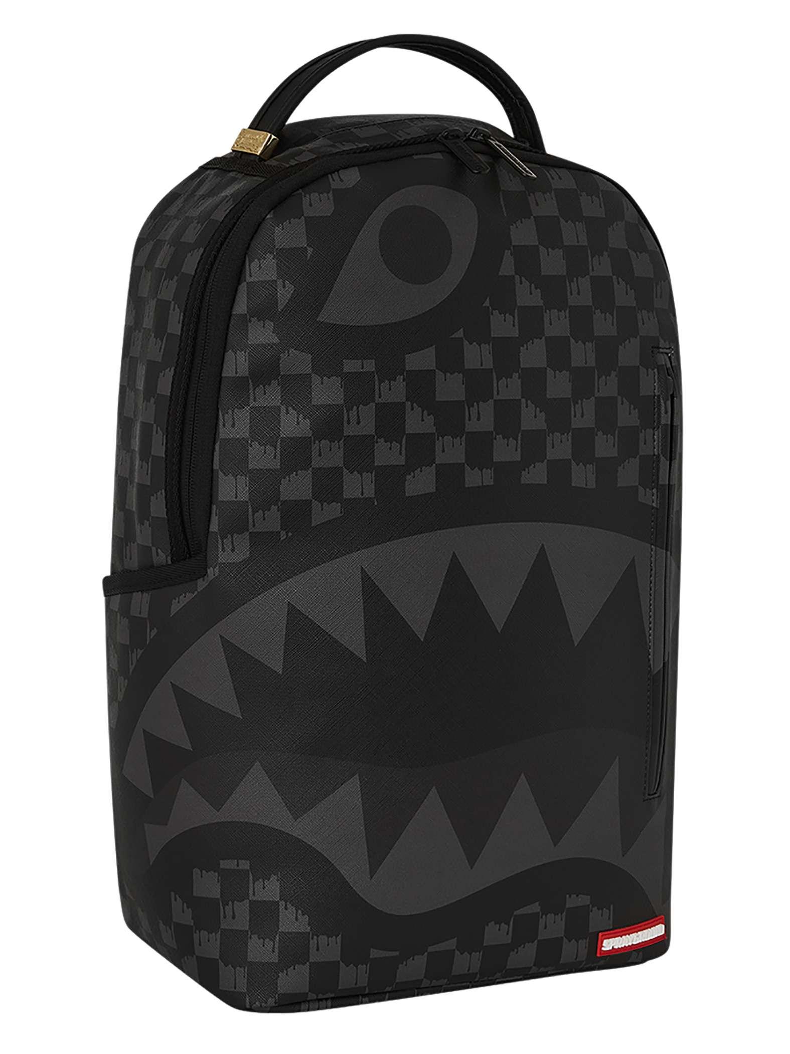 Black sprayground bag hotsell