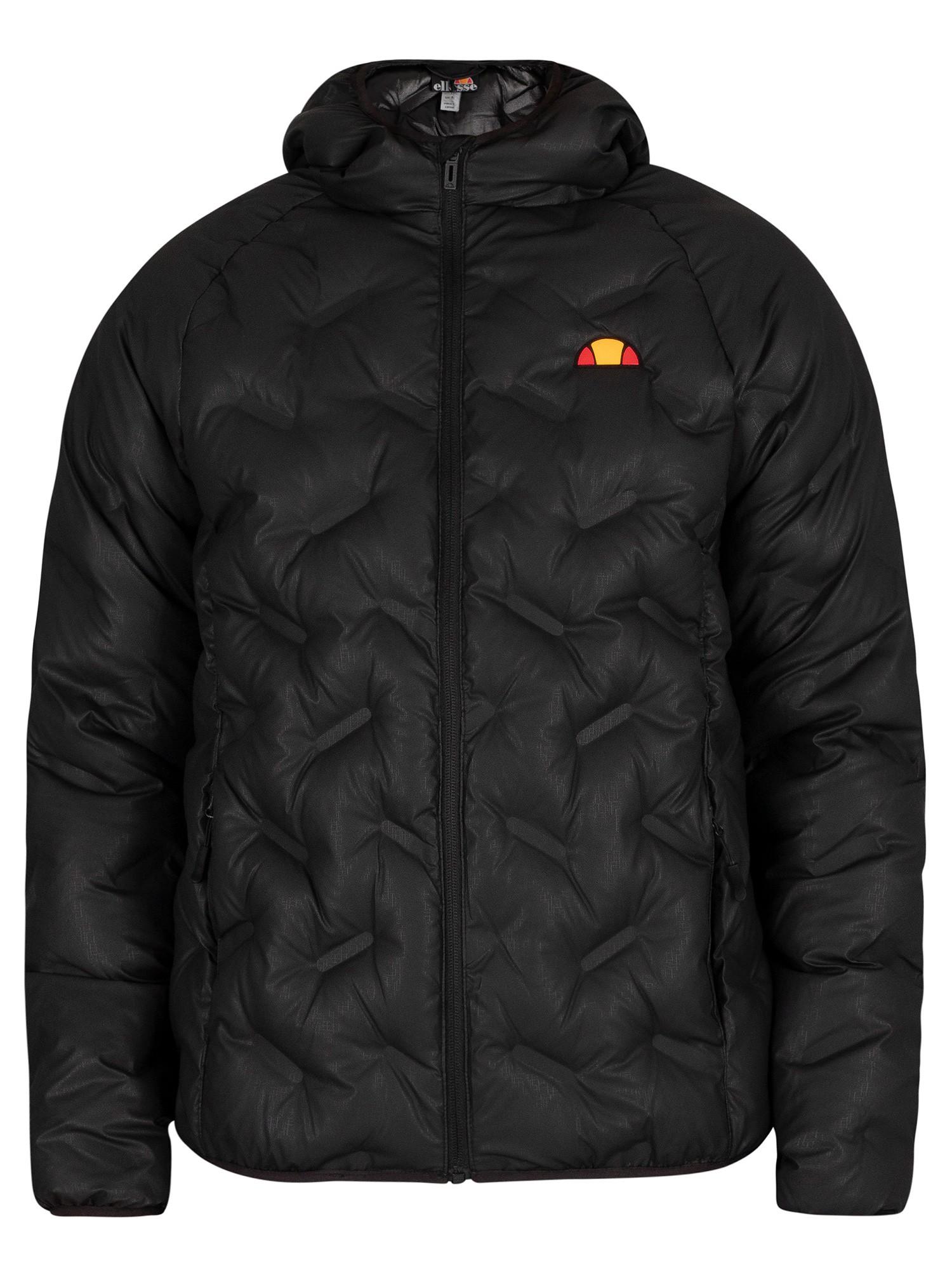 ellesse black padded jacket