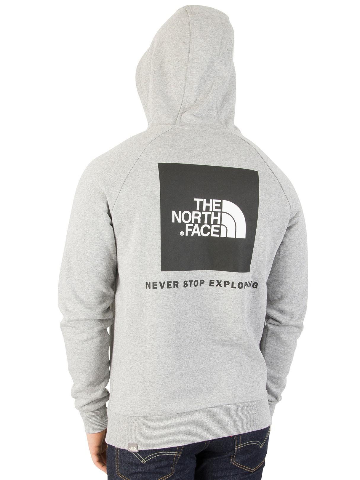 The North Face Light Grey Heather Raglan Red Box Pullover Hoodie In Gray For Men Lyst The North Face Light Grey Heather Raglan Red Box Pullover Hoodie In Gray For Men Lyst