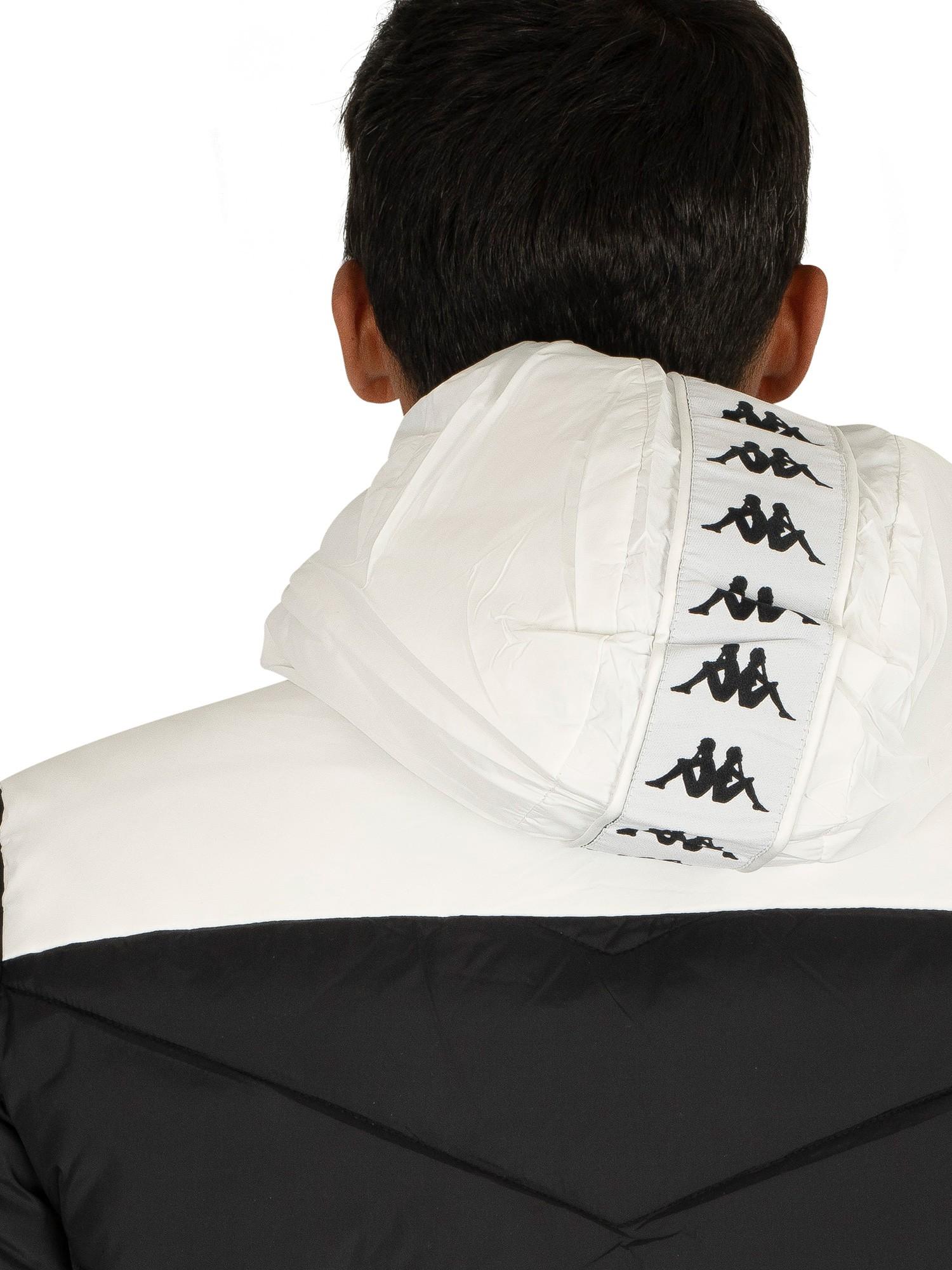 Kappa 222 Banda Amarit Puffer Jacket in Black/White (Black) for Men | Lyst  Canada