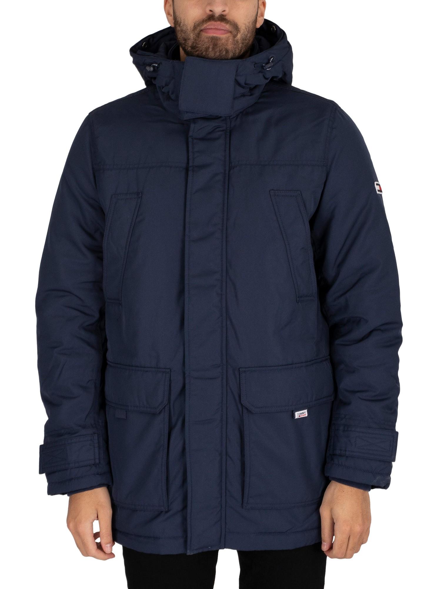 Tommy Hilfiger Denim Tech Parka Jacket in Twilight Navy (Blue) for Men -  Lyst