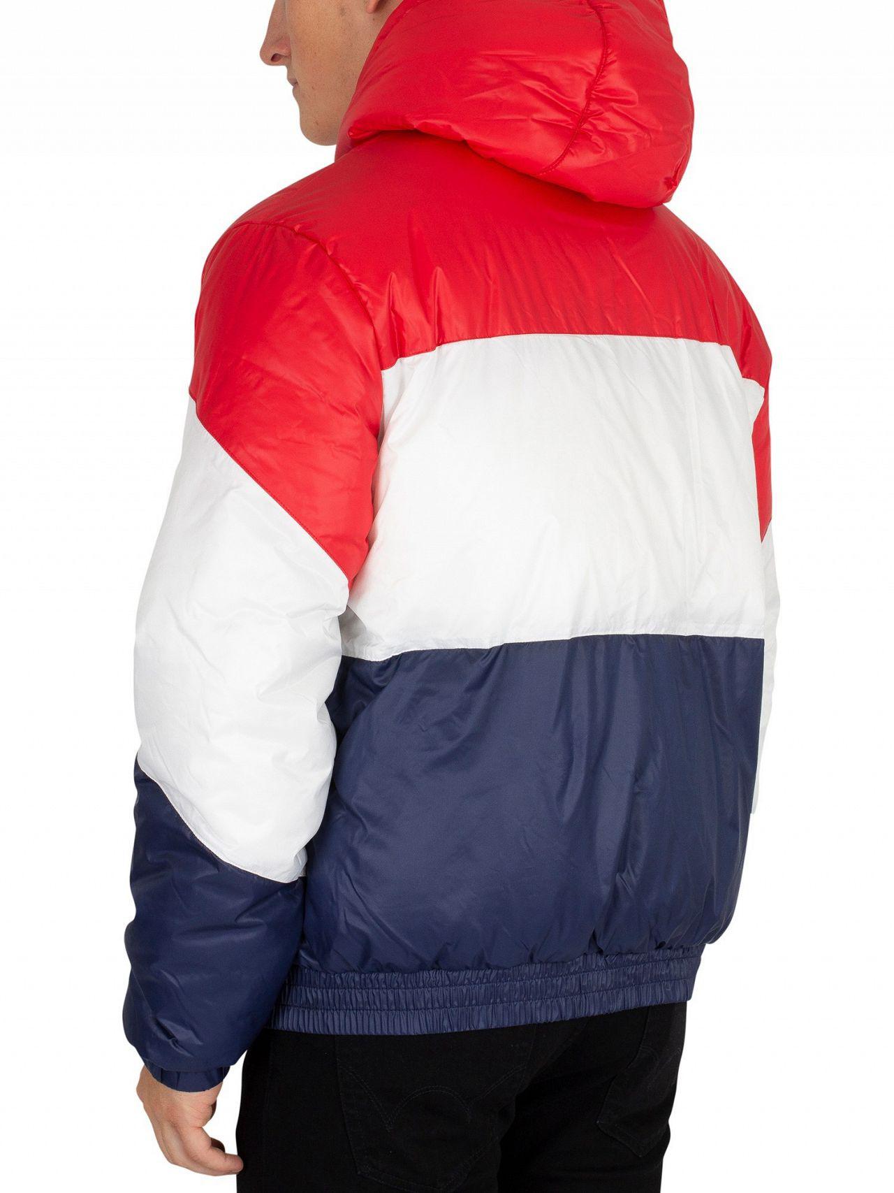 red white and blue fila jacket