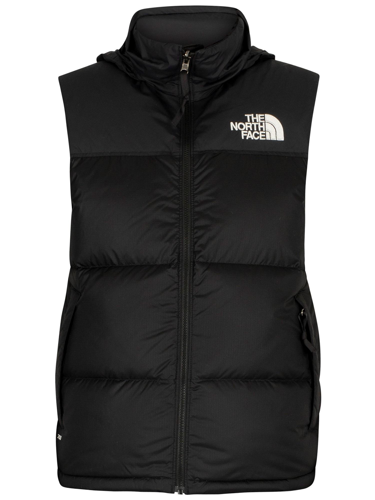 The North Face Synthetic 1996 Retro Nuptse Gilet in Black for Men - Lyst